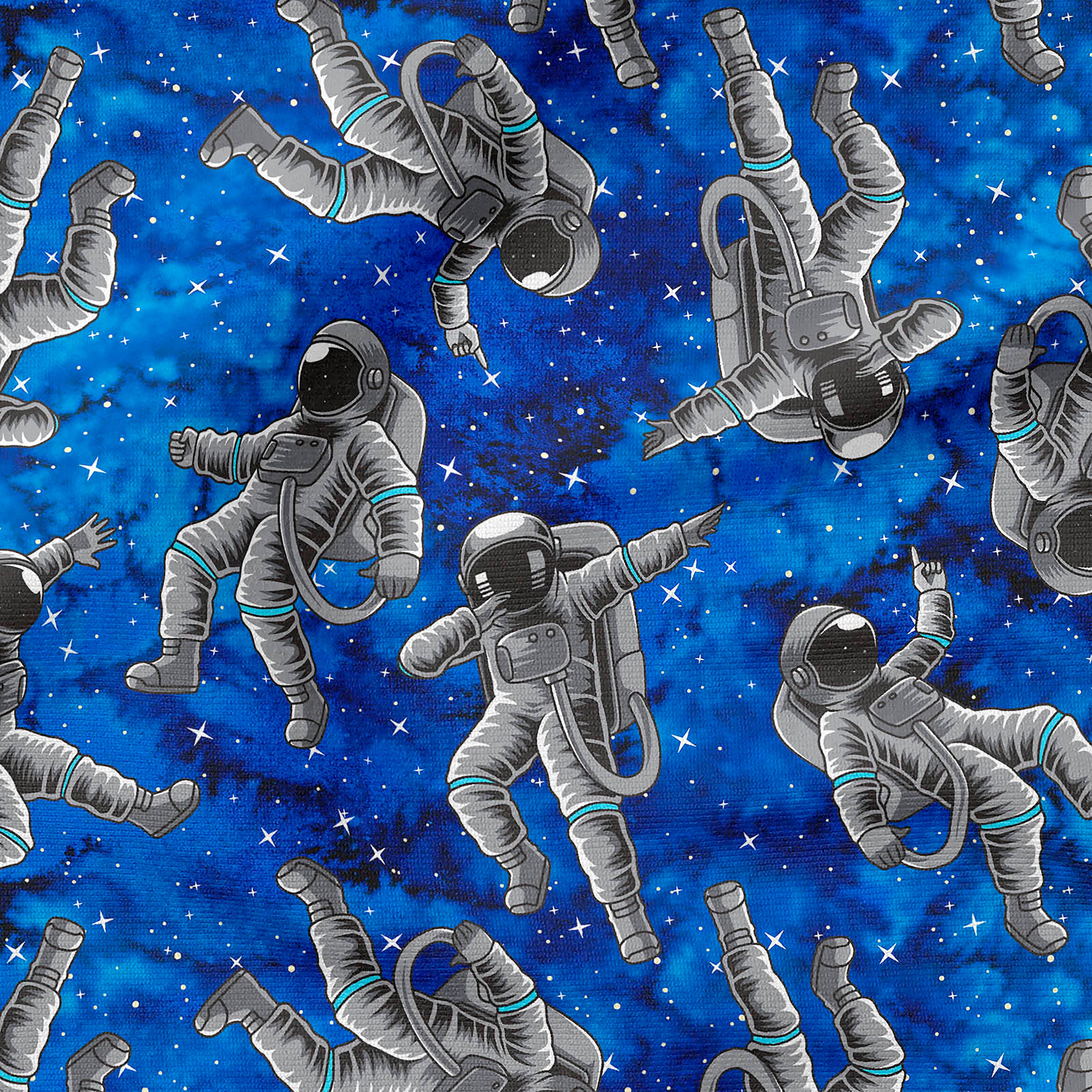 Fabric Editions Blue Astronaut Cotton Fabric