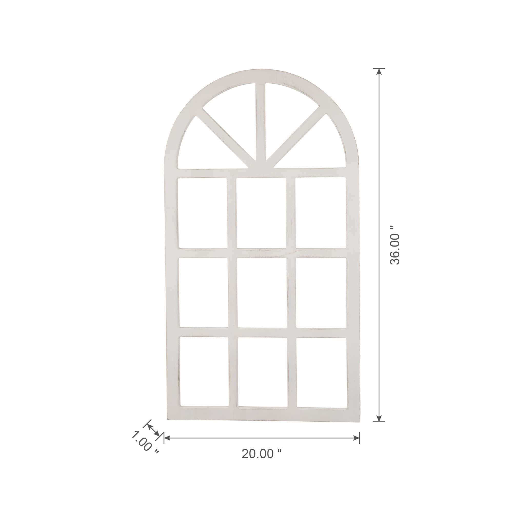 Glitzhome&#xAE; 36&#x22; Wooden Window Frame