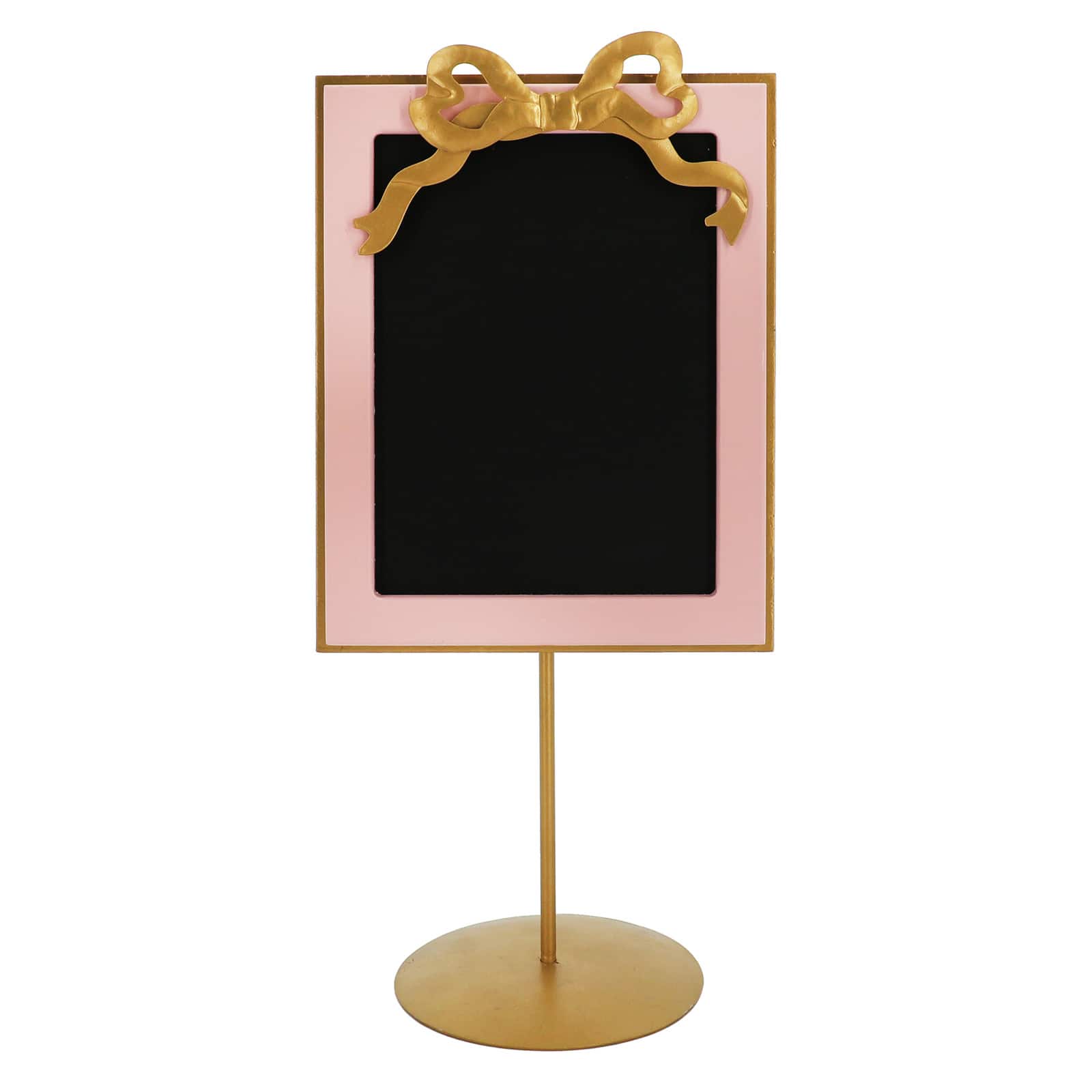 12&#x22; Pink &#x26; Gold Tabletop Chalkboard D&#xE9;cor by Ashland&#xAE;