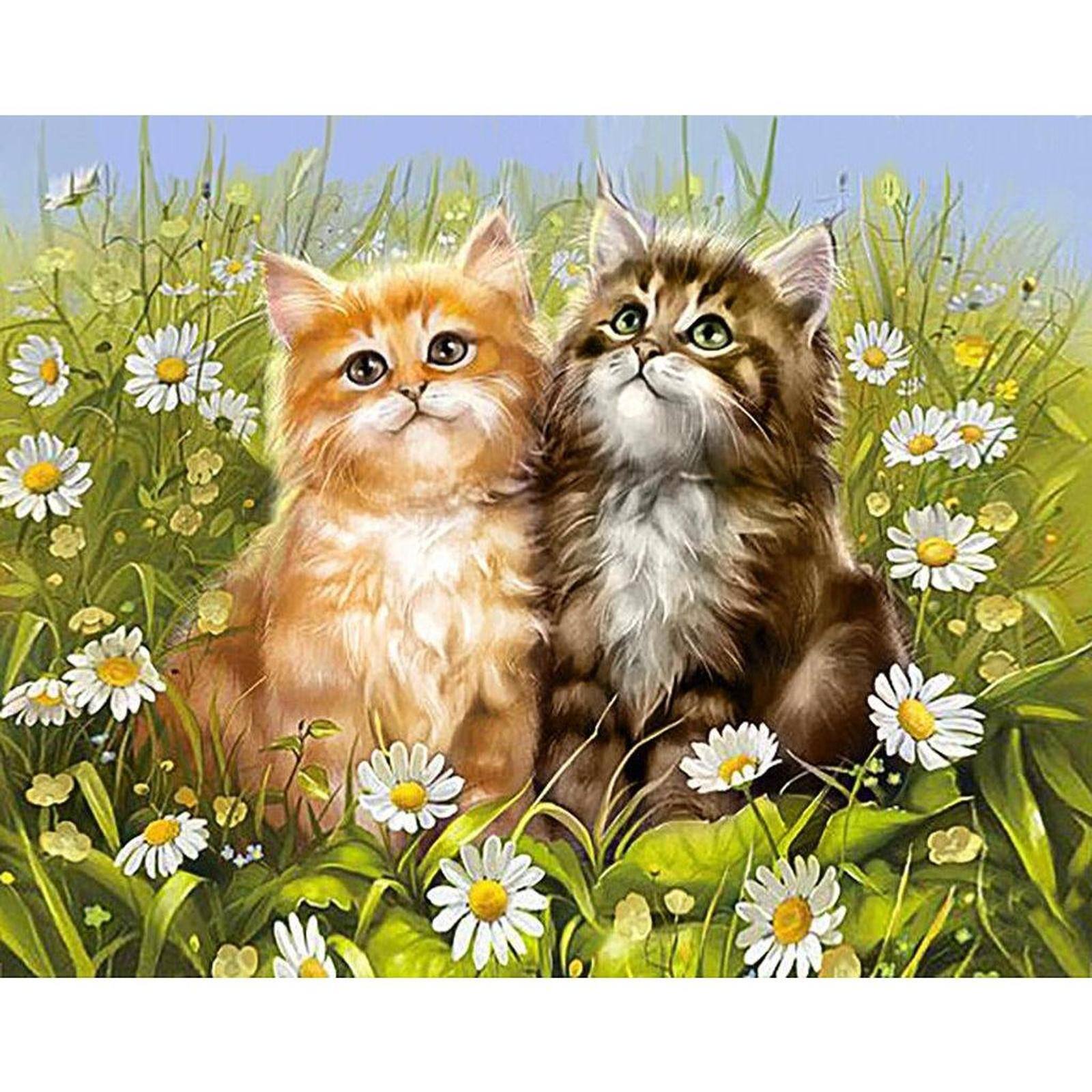 Crafting Spark Summer Kittens Diamond Painting Kit