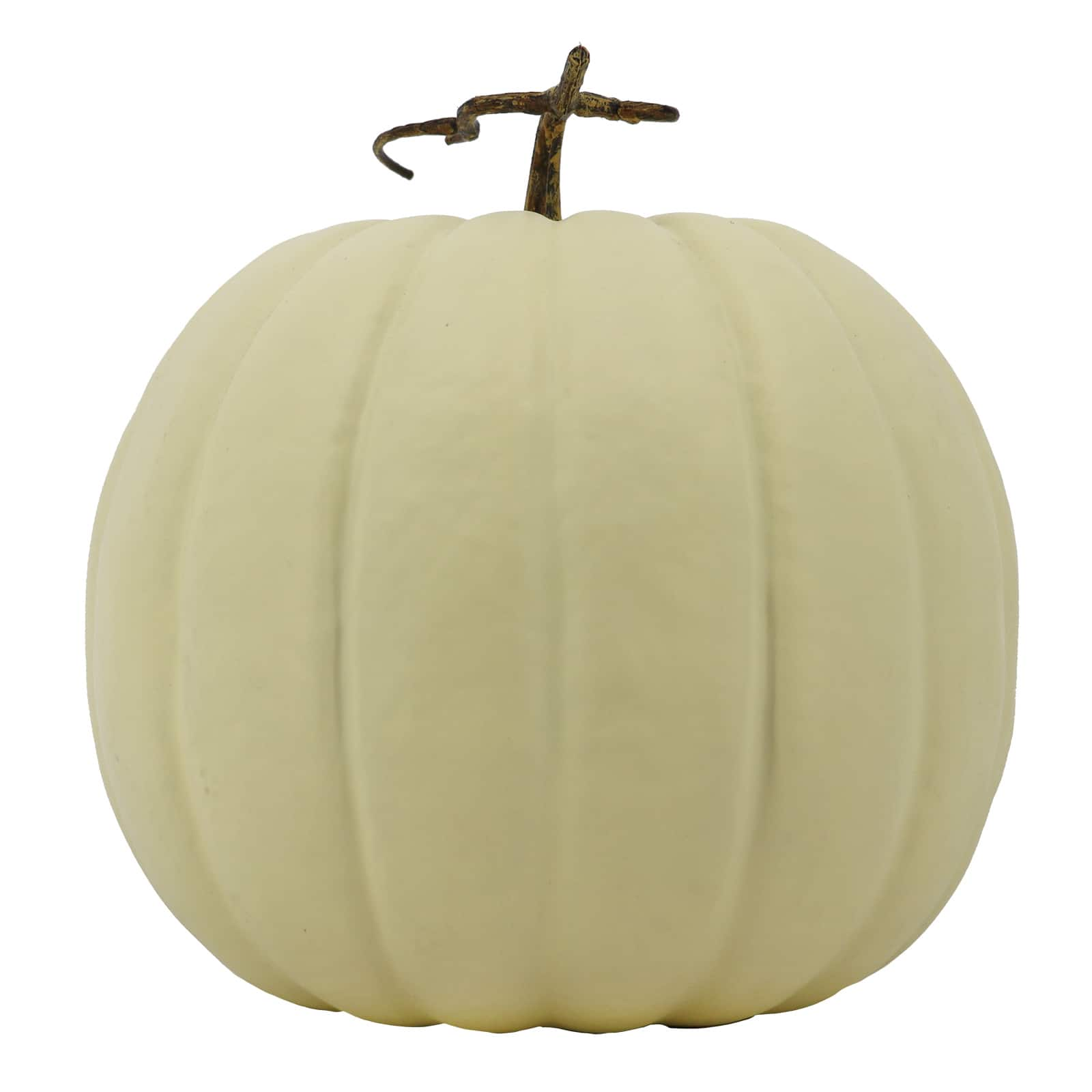 11&#x22; Round Cream Decorative Pumpkin by Ashland&#xAE;