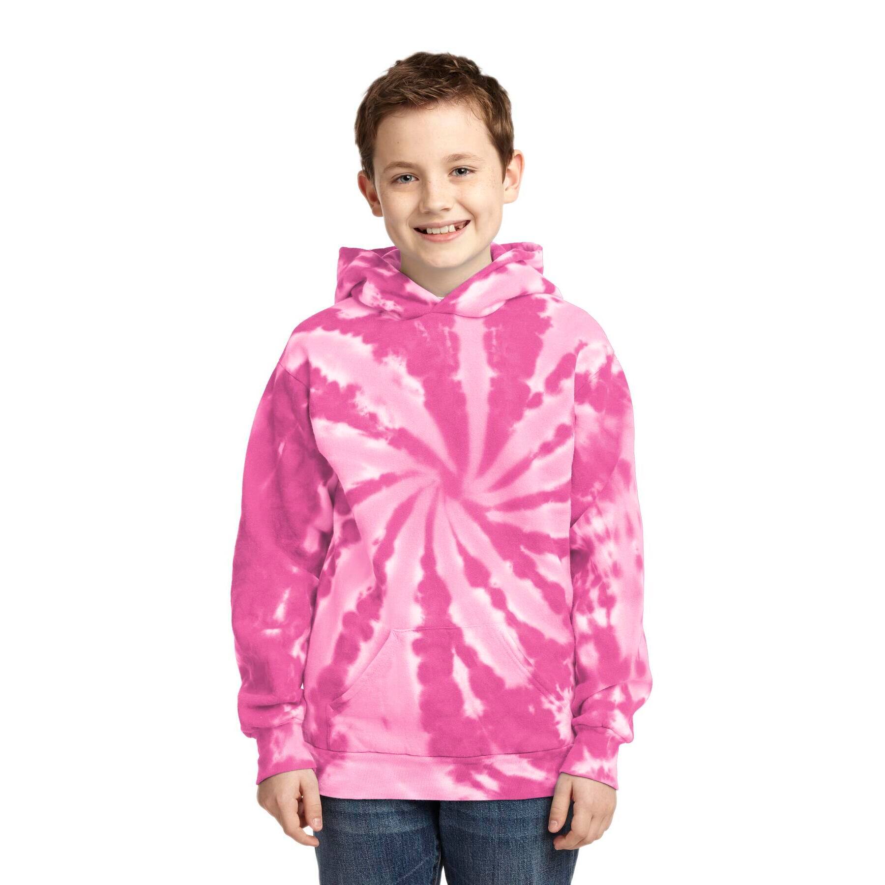 Port & Company® Youth Tie-Dye Pullover Hooded Sweatshirt