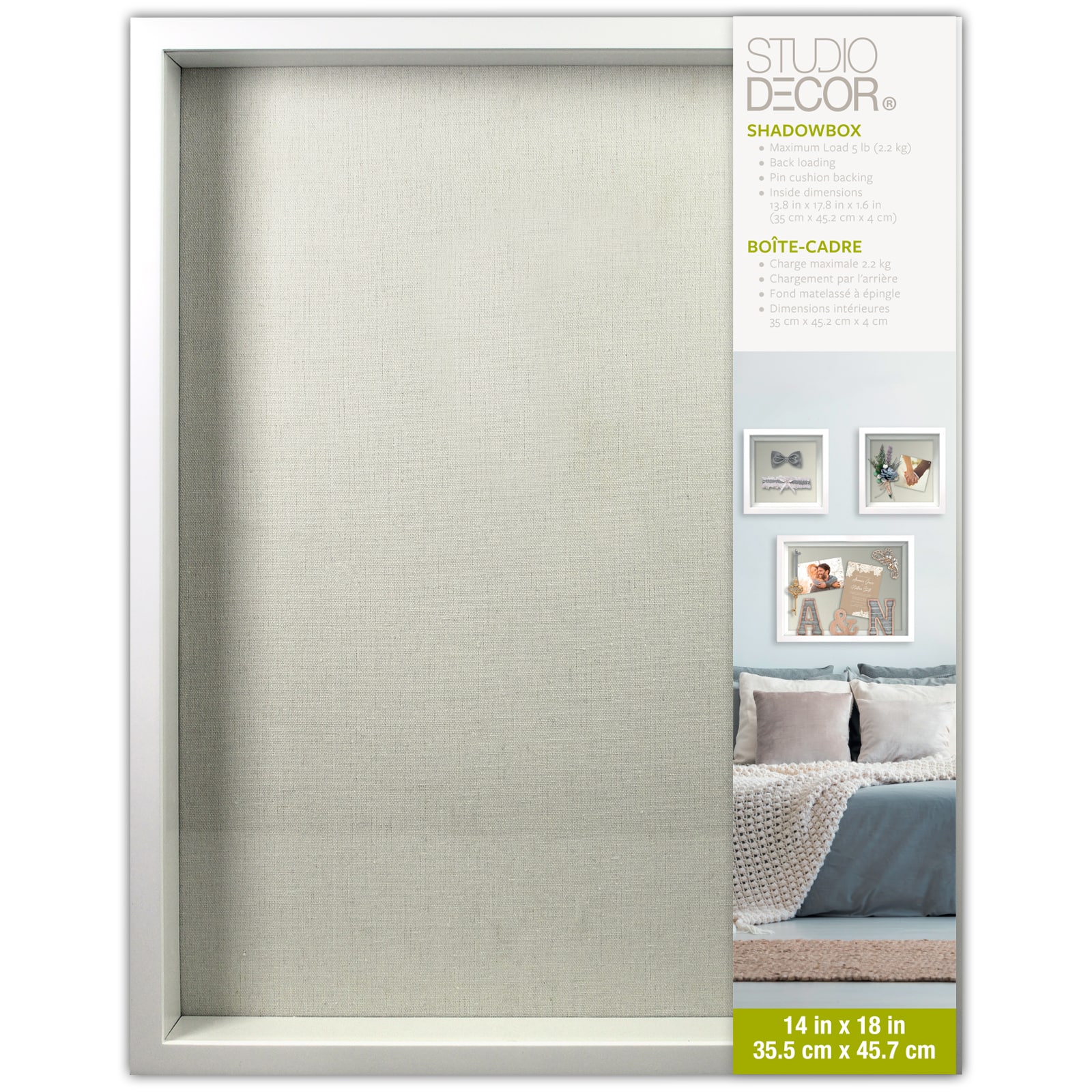 White Flat Shadow Box by Studio D&#xE9;cor&#xAE;