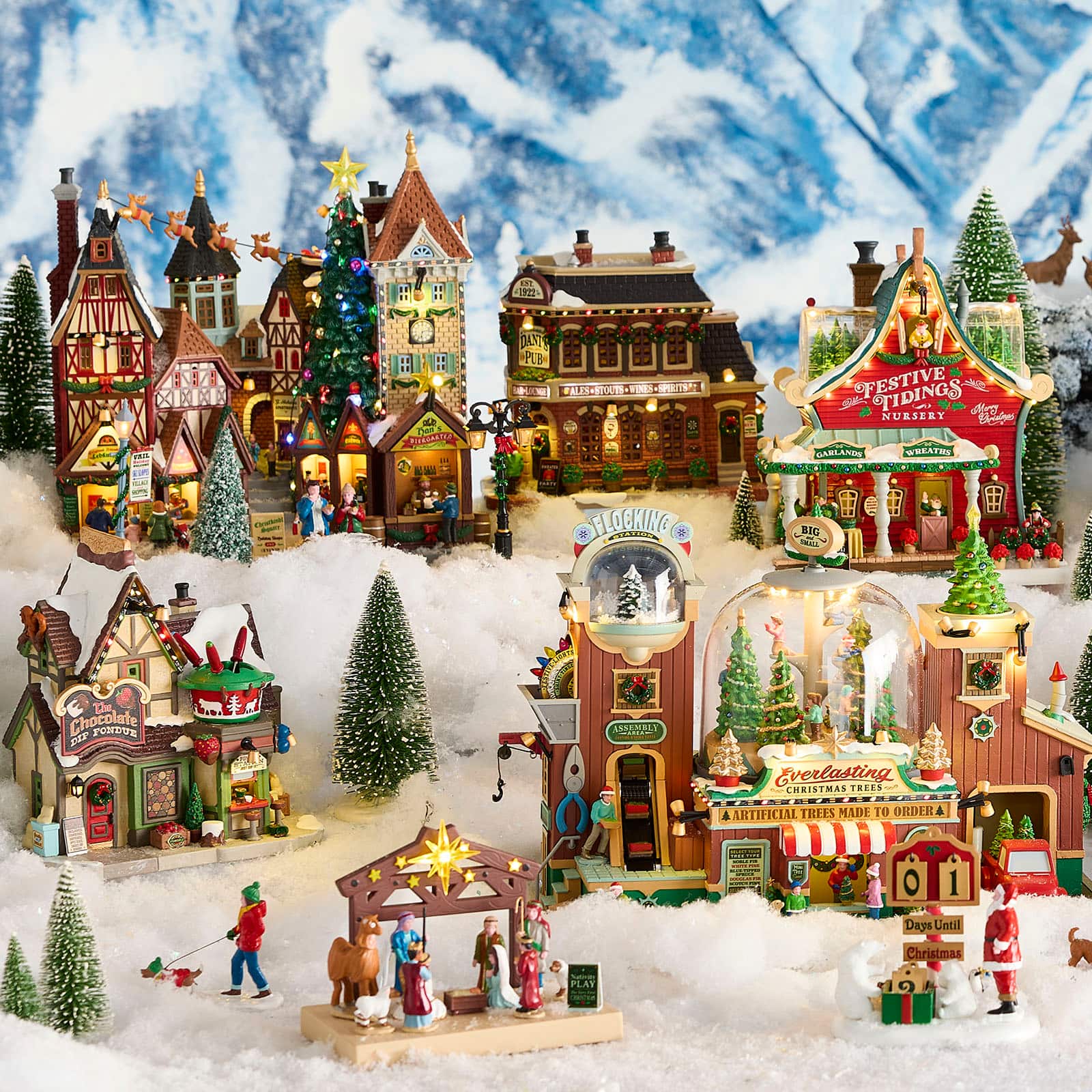 Lemax&#xAE; Vail Village Chocolate Dip Fondue