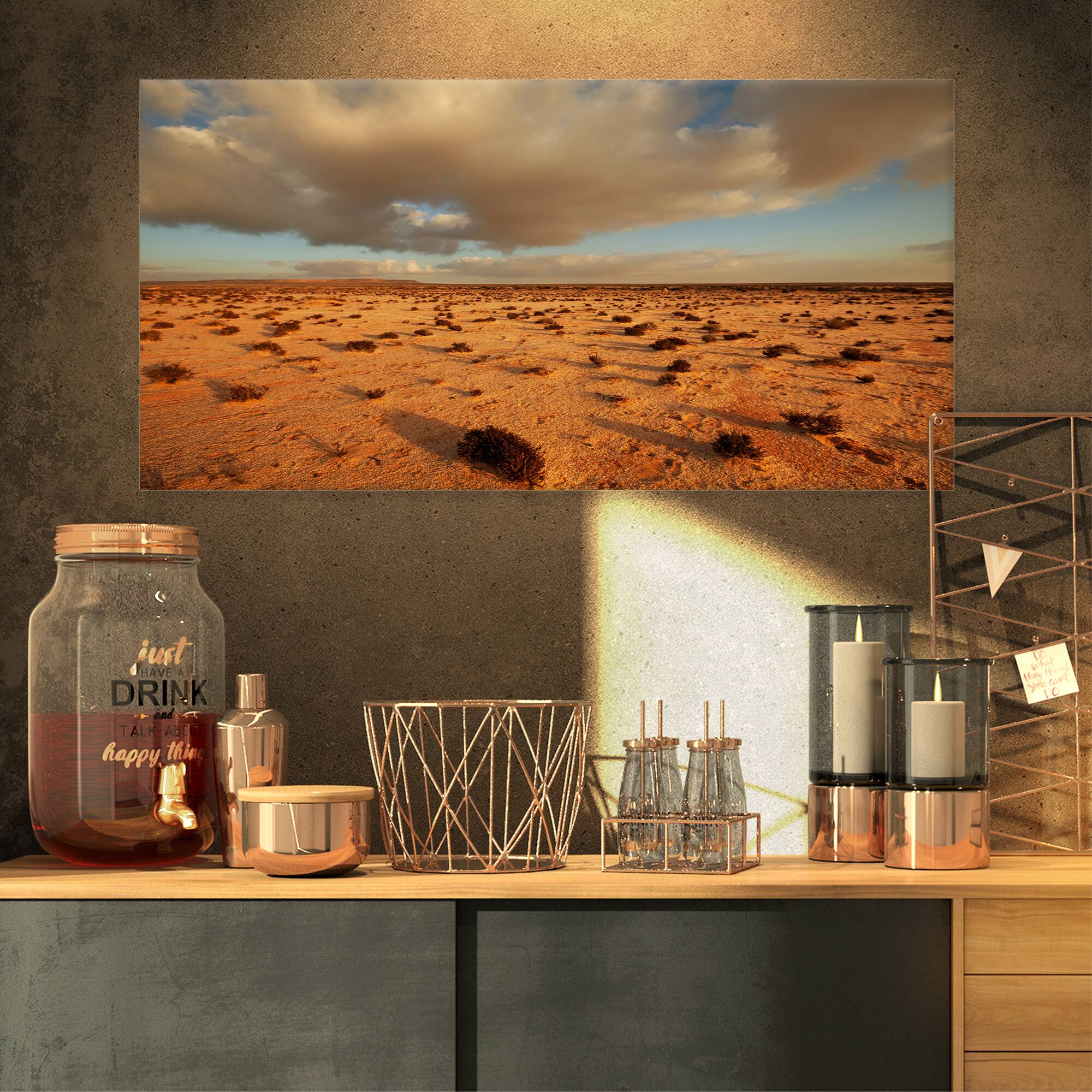 Designart - Desert in Western Sahara - Landscape Canvas Art Print