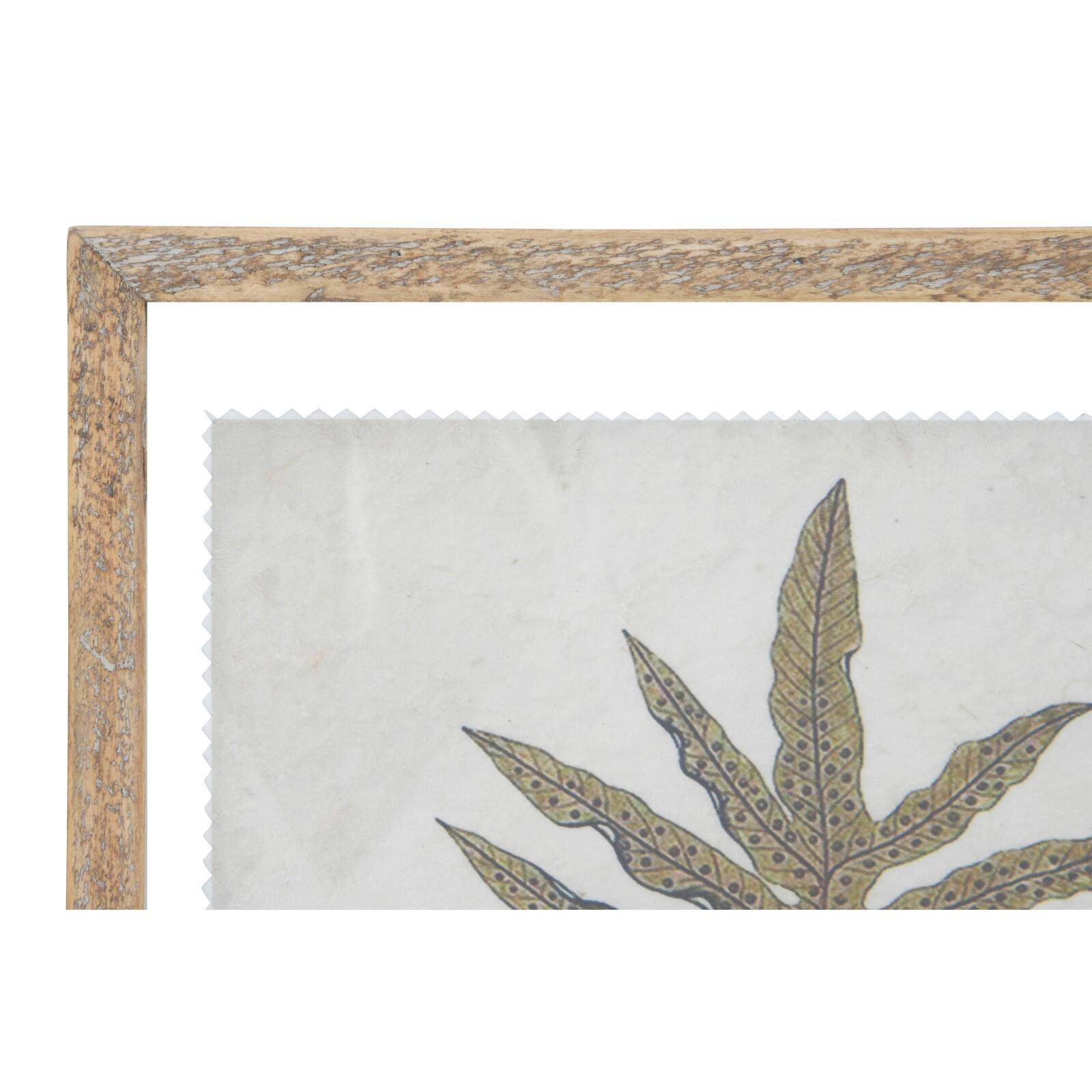 Hello Honey&#xAE; Botanical Print on Textured Material Wood Framed Wall D&#xE9;cor Set