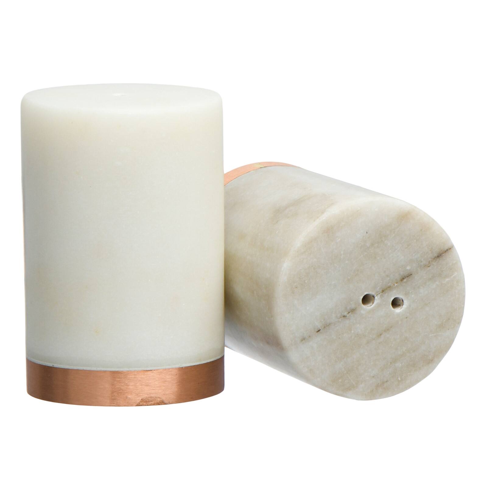 3&#x27;&#x27; Marble Salt and Pepper Shaker Set