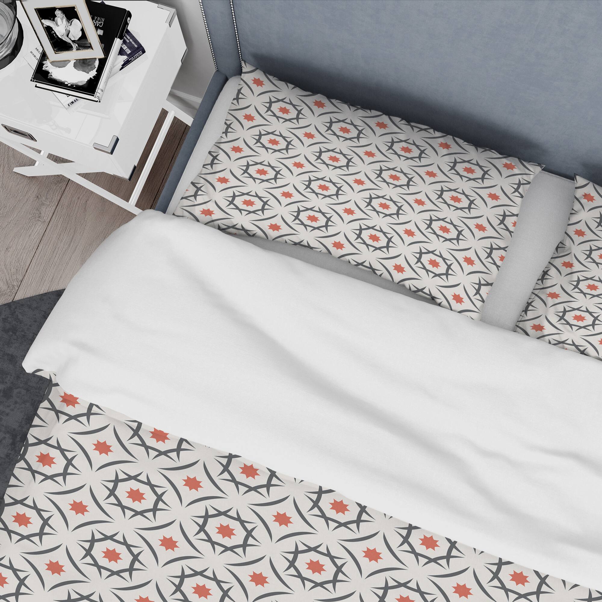 Designart &#x27;Abstract Retro Design V&#x27; Mid-Century Duvet Cover Set