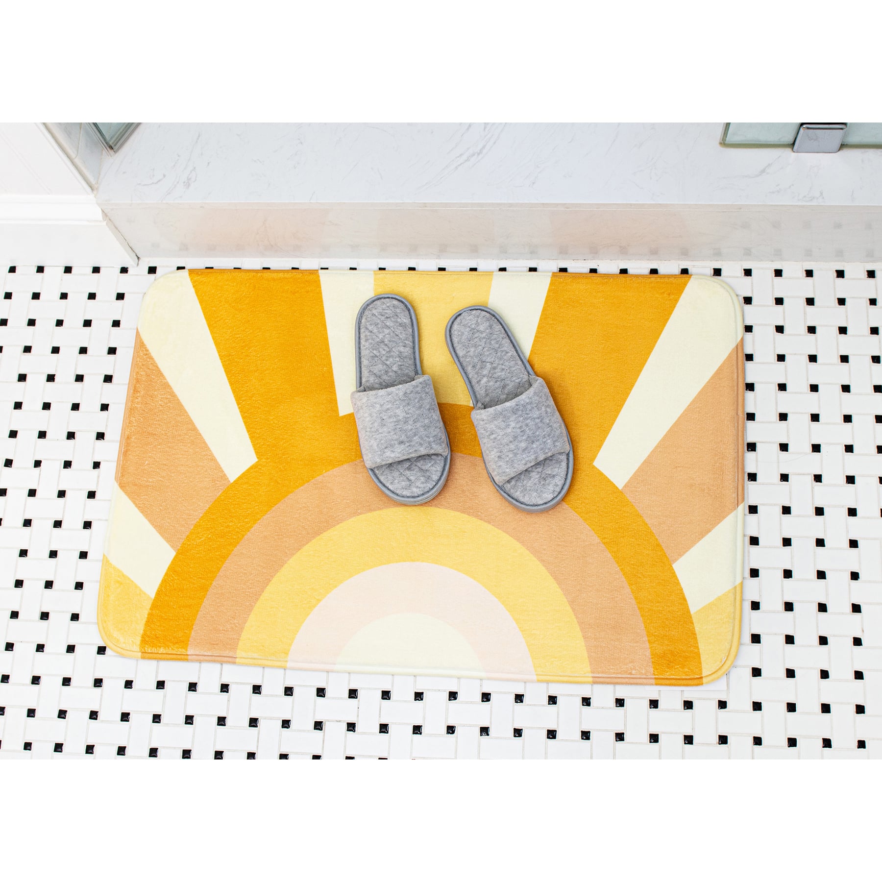 Here Comes The Sun Memory Foam Bath Mat