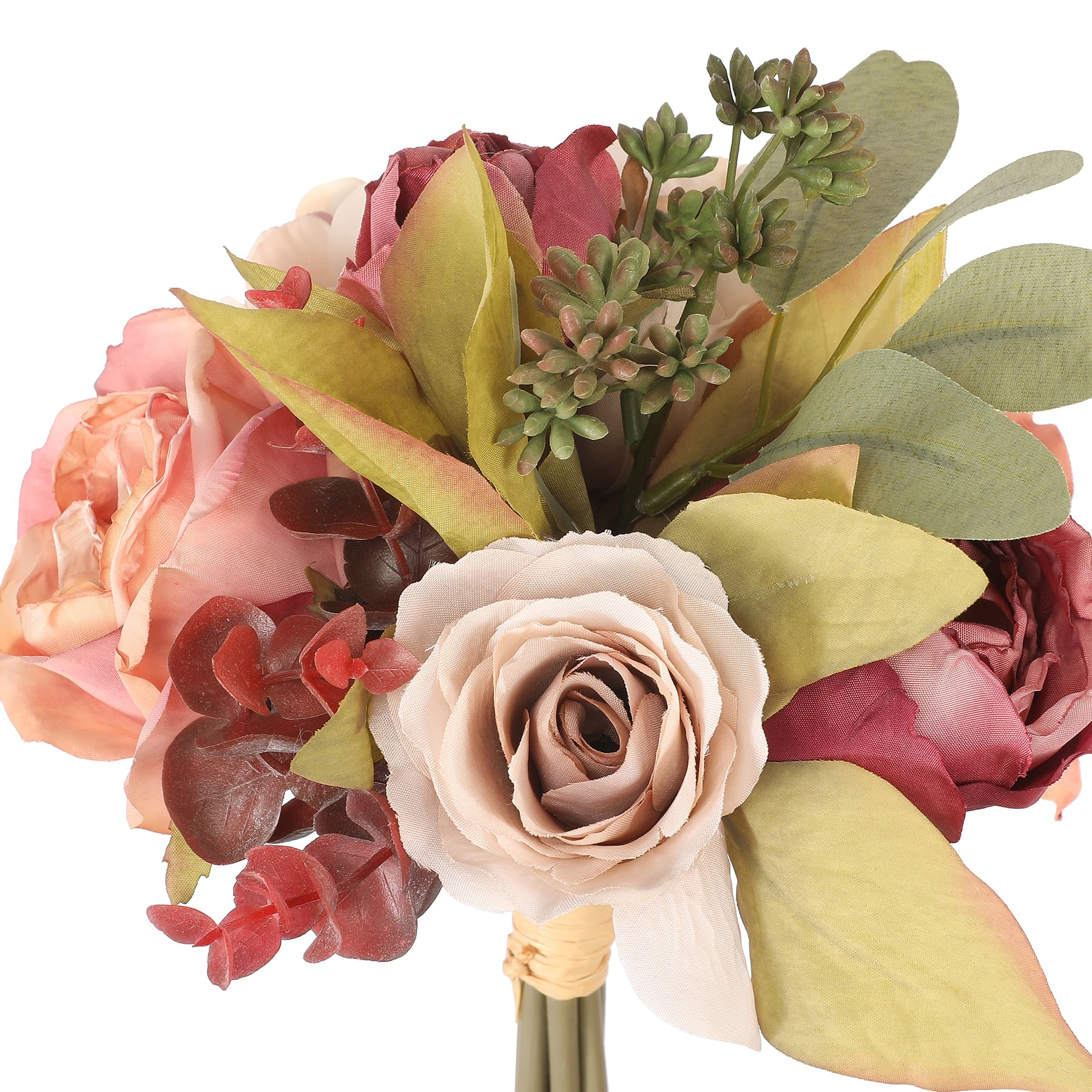 11" Pink & Mauve Rose & Peony Bouquet by Ashland®