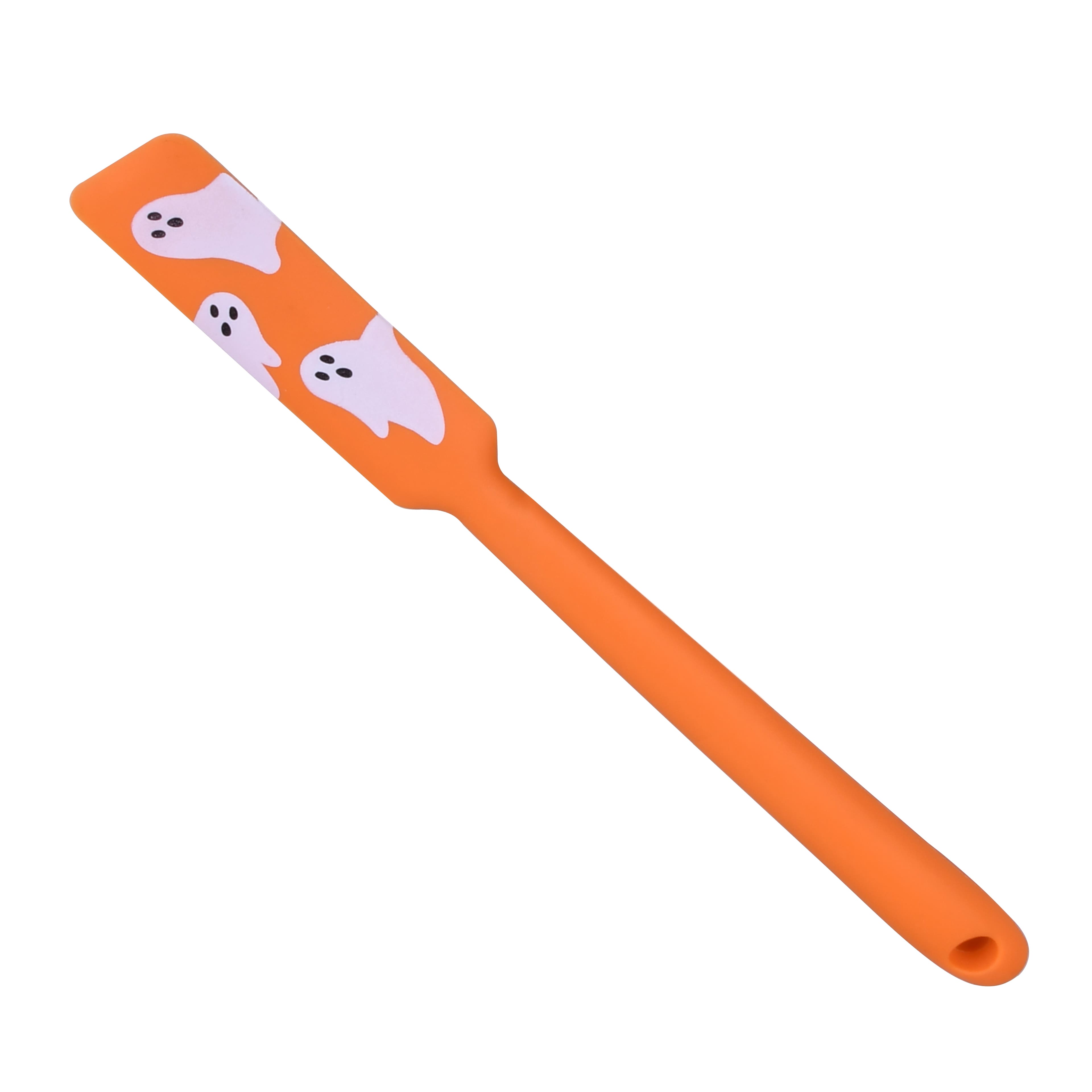 Mini Orange Ghost Silicone Jar Spatula by Makery&#x2122;