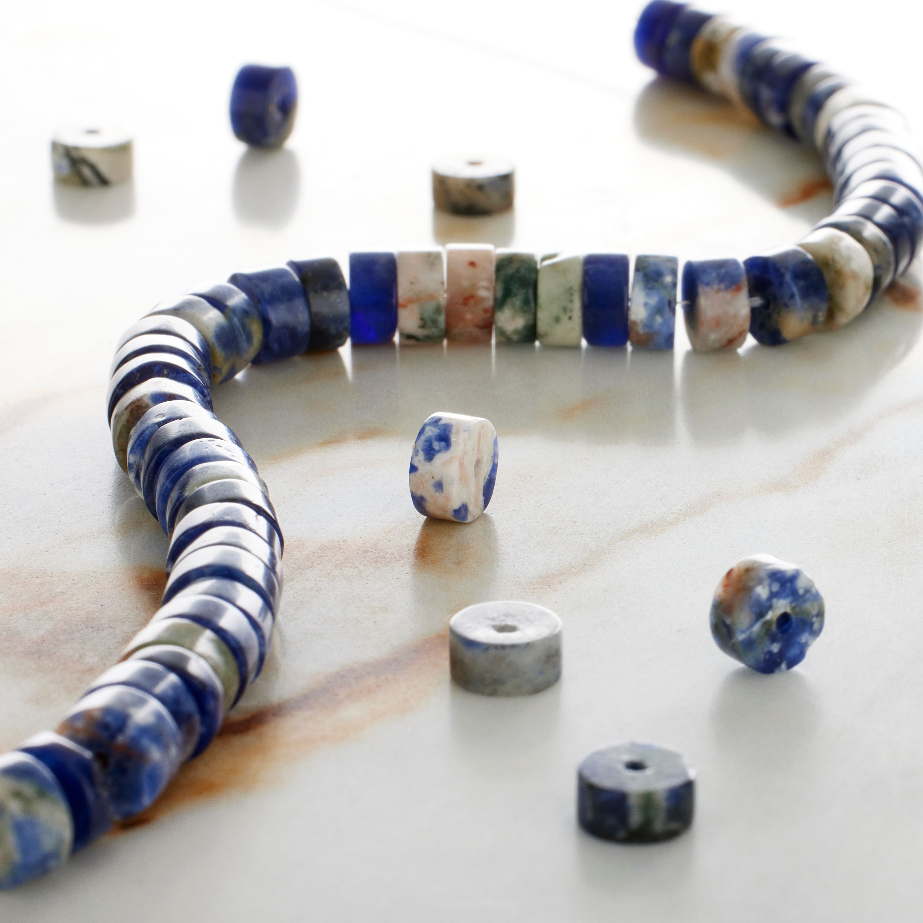 Sodalite Heishi Beads by Bead Landing&#x2122;
