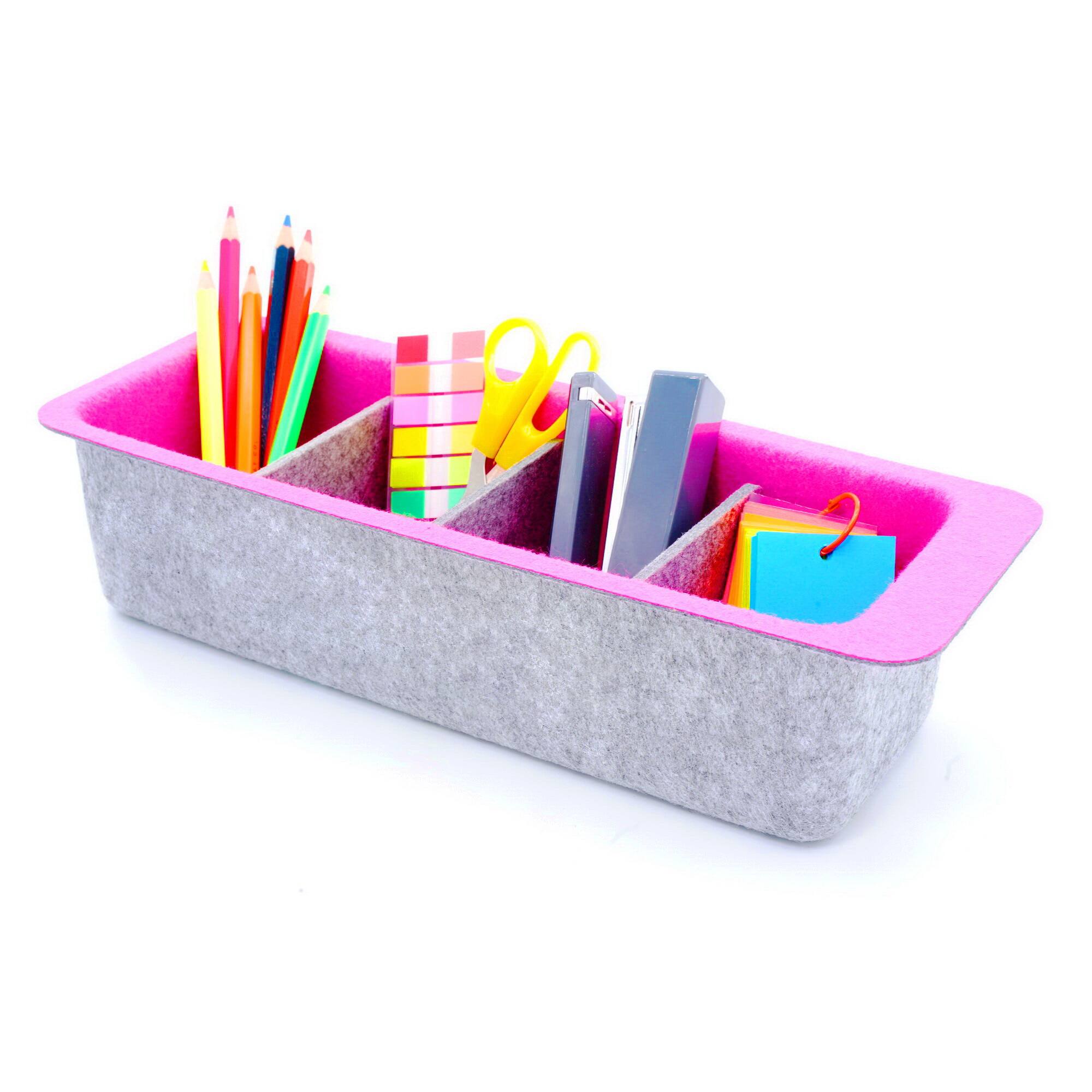 Welaxy office Drawer organizers bins Deep draw organiser Felt storage bin  drawers Desk draw dividers boxes for toys makeup jewelery rolled ties