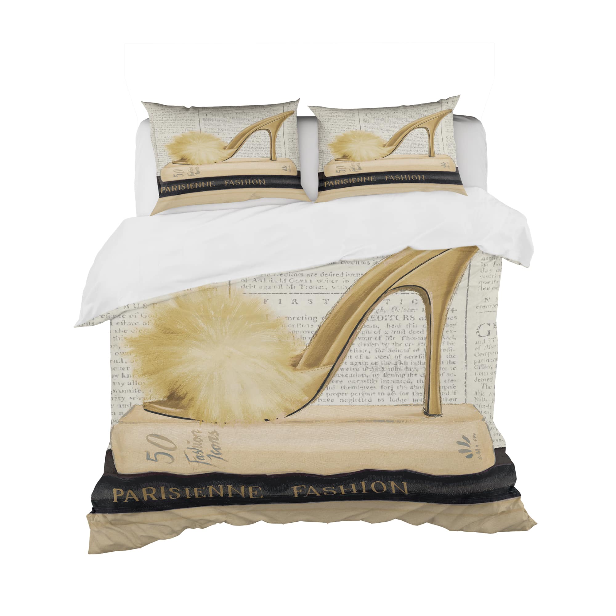 Stupell Black Heels White Gold Bookstack Glam Fashion Design Framed Wall Art  - On Sale - Bed Bath & Beyond - 31249168