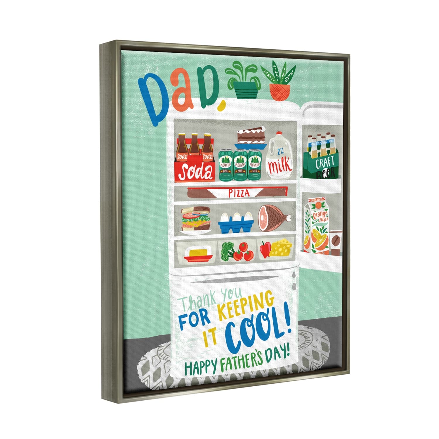 Stupell Industries Keeping It Cool Father's Day Floater Framed Art
