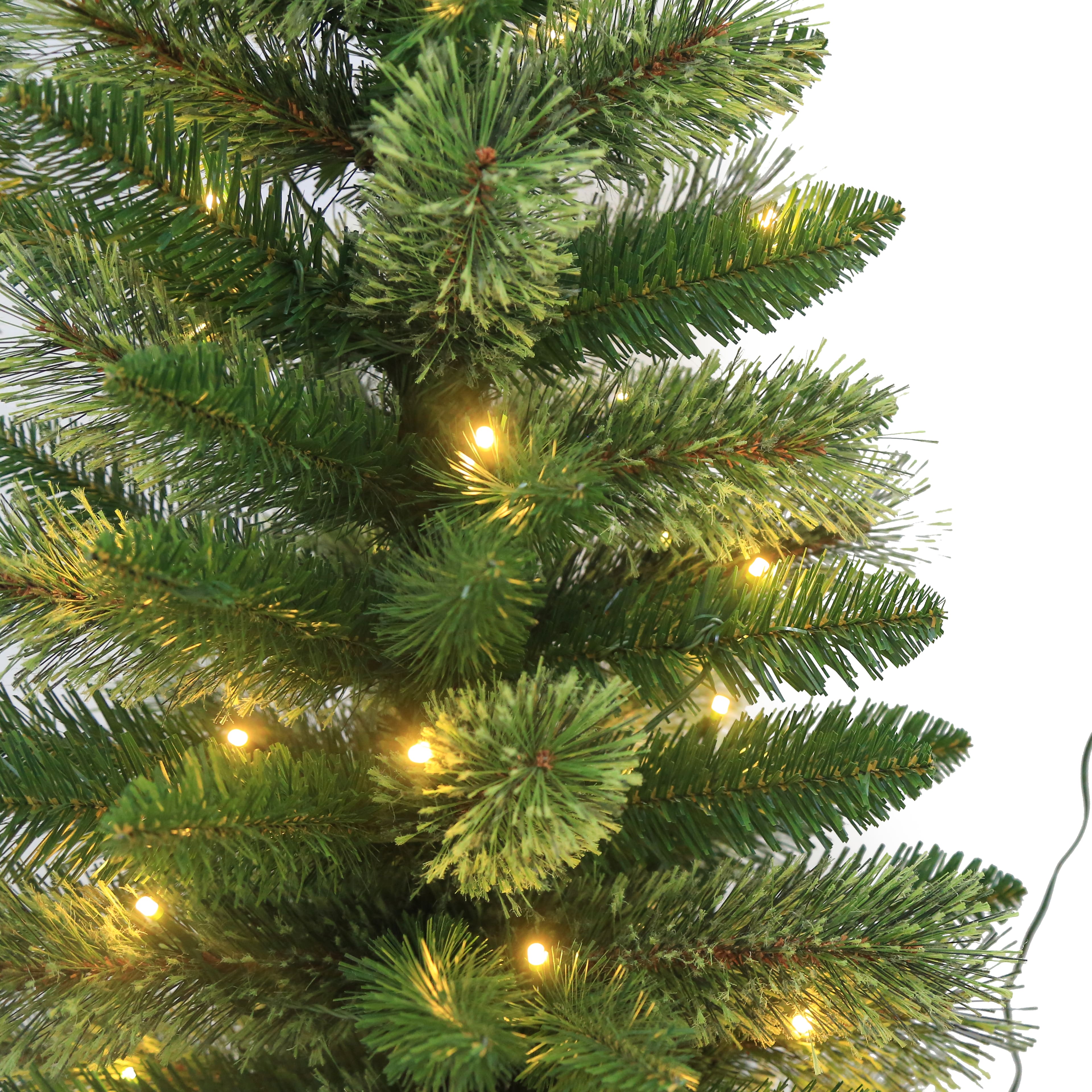 5pc. Pre-Lit Artificial Christmas Tree, Wreath, &#x26; Garland Entryway Set, Colour Changing LED Lights by Ashland&#xAE;