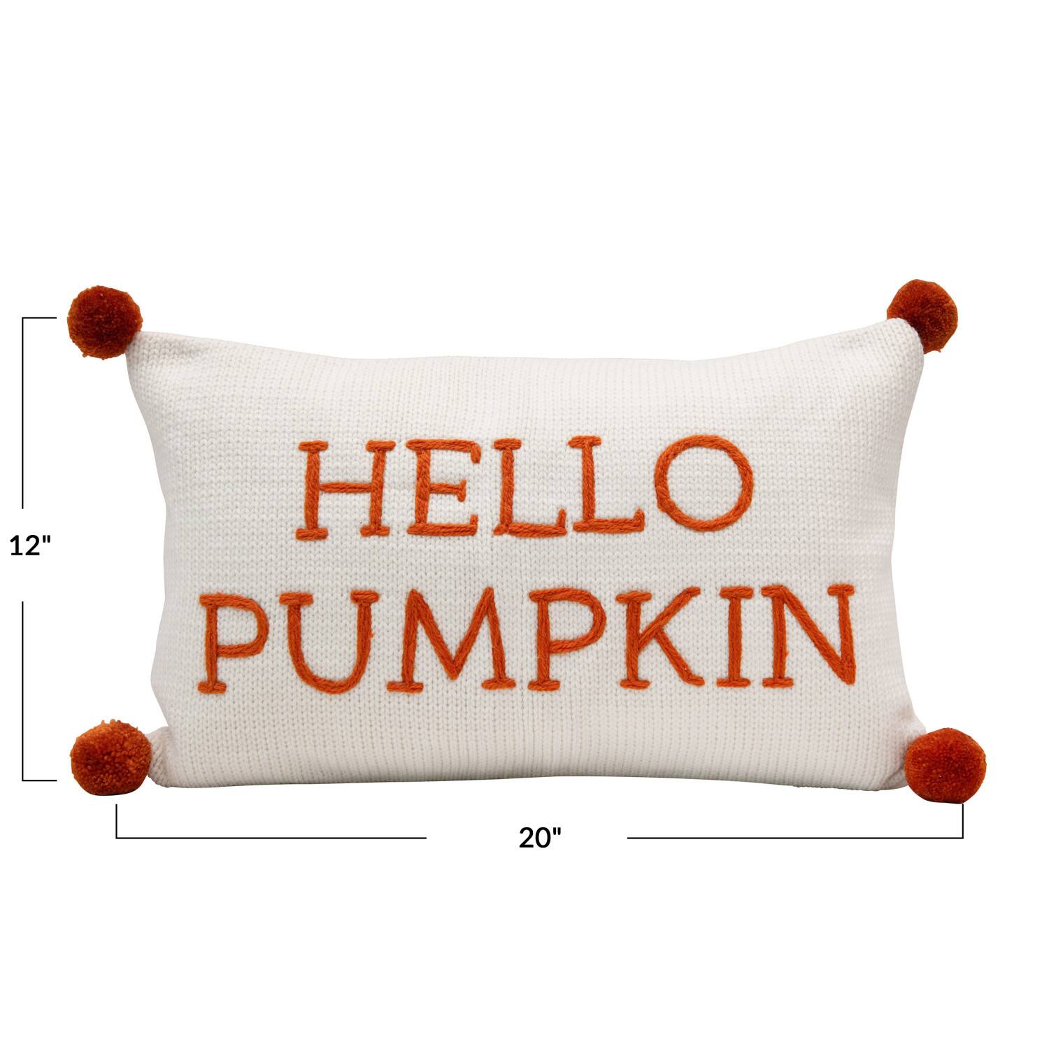 Hello Honey® Hello Pumpkin Lumbar Pillow