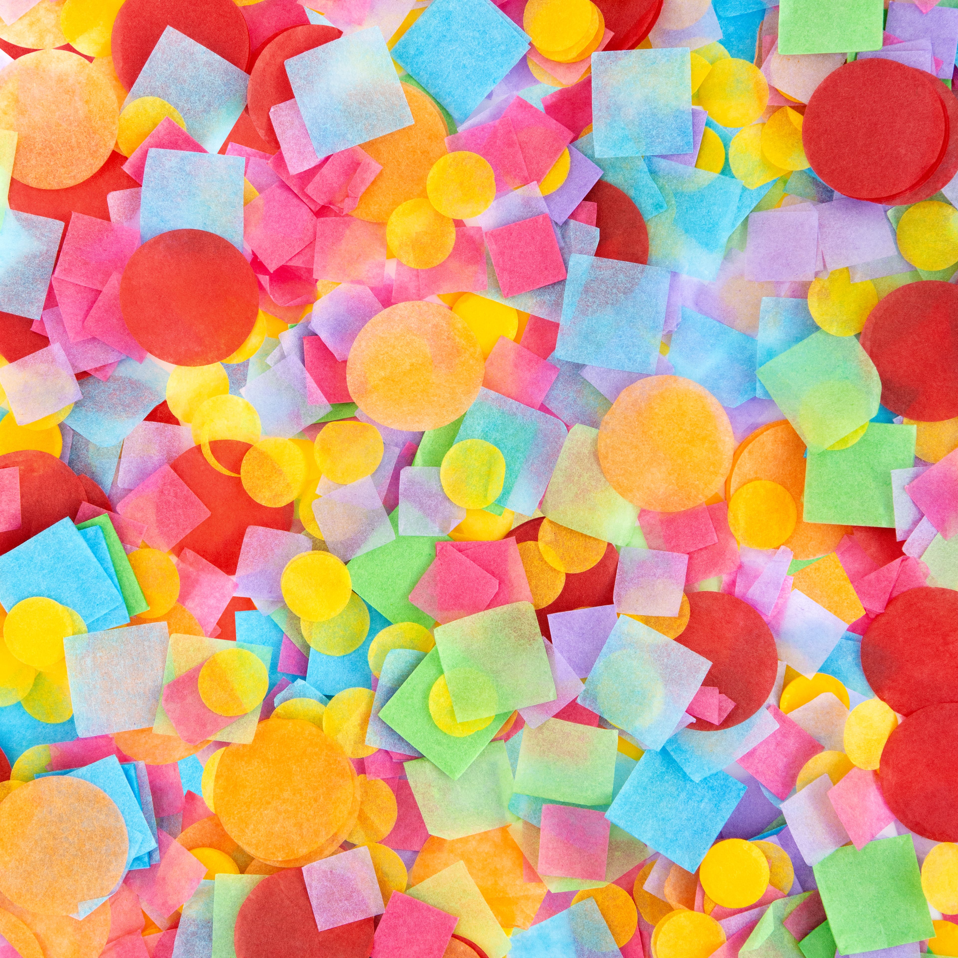 Cañones de Confetti Multi Color - 3 pzas