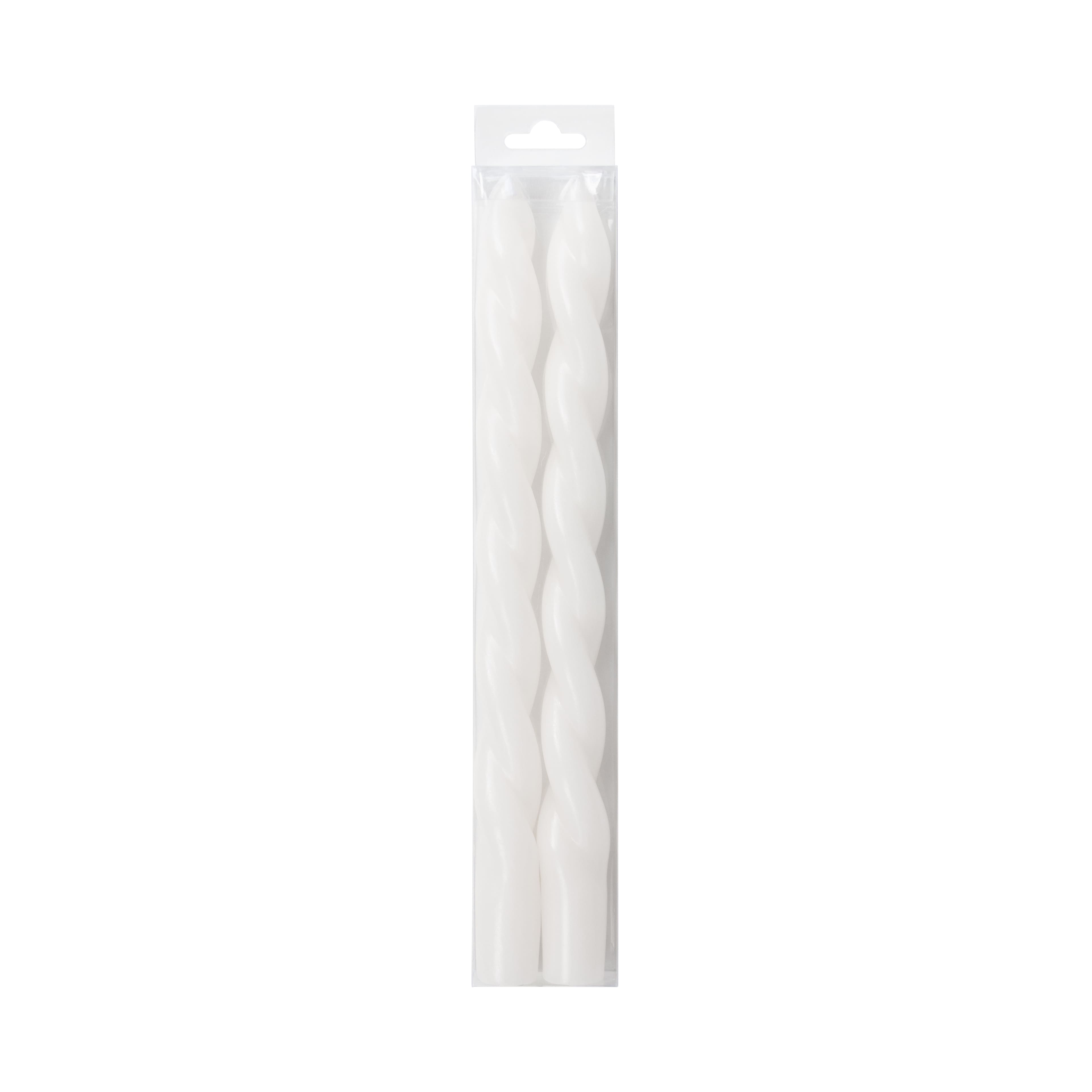 10&#x22; Unscented Twist Taper Candles, 2ct. by Ashland&#xAE;