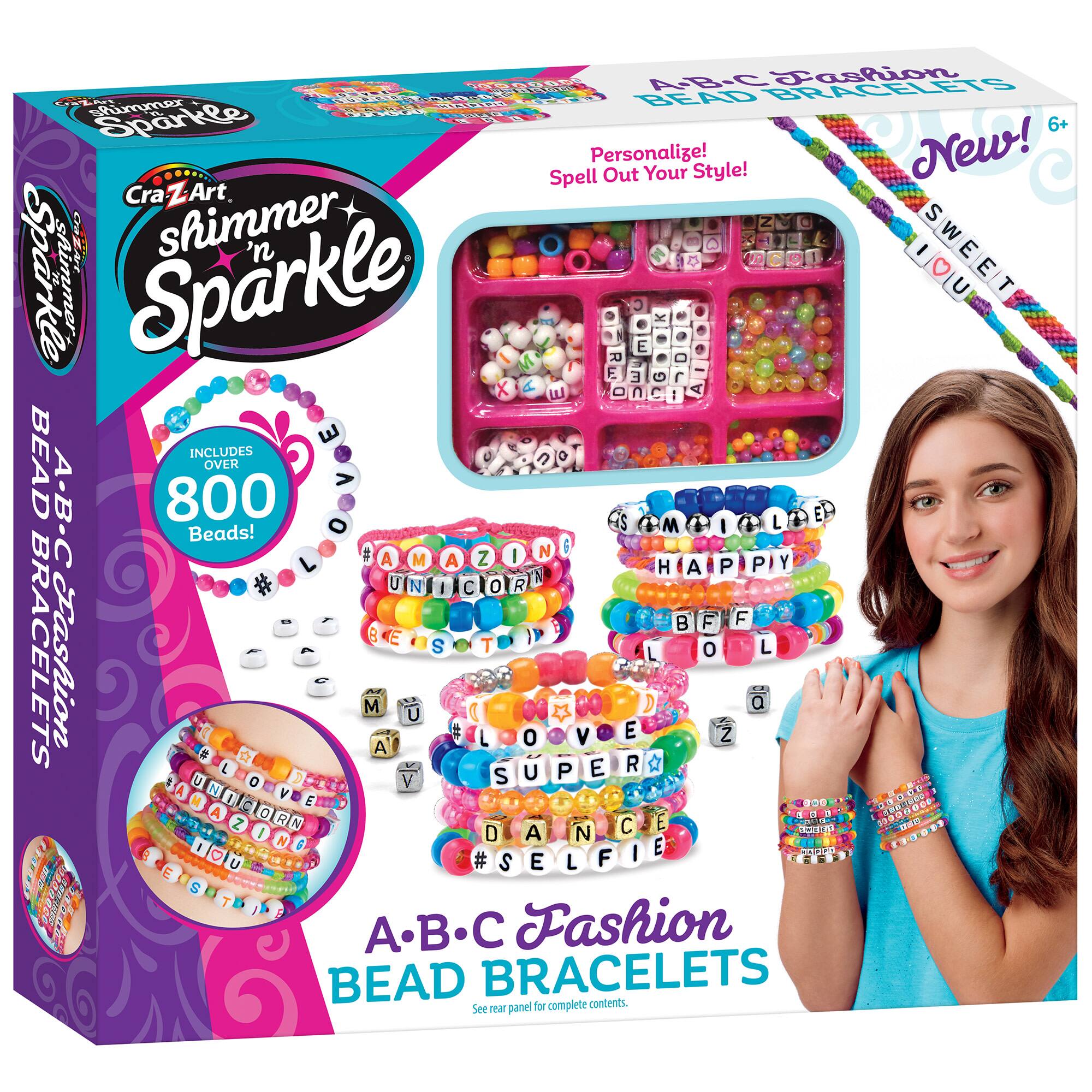 Cra-Z-Art&#xAE; Shimmer &#x27;n Sparkle ABC Fashion Bead Bracelets