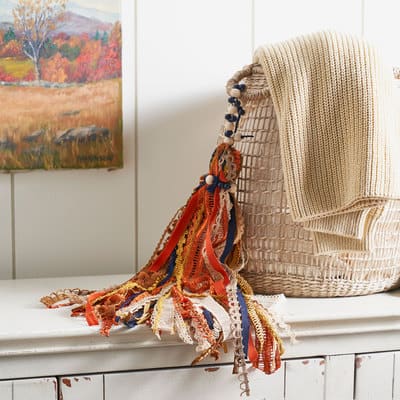 Beaded Ribbon Tassel