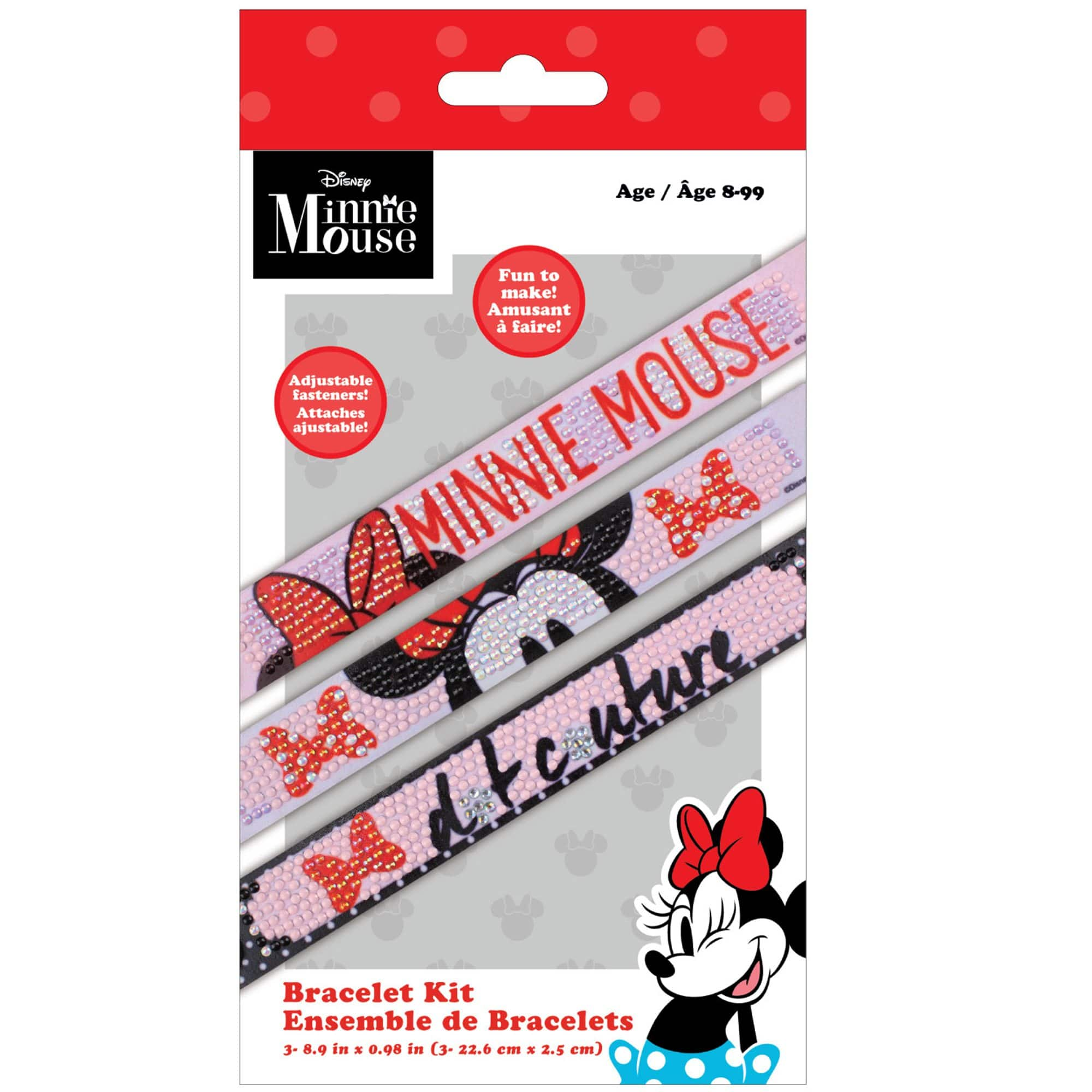 Camelot&#xAE; Dots DOTZIES&#xAE; Minnie Mouse Couture Bracelet Kit, Round Diamonds