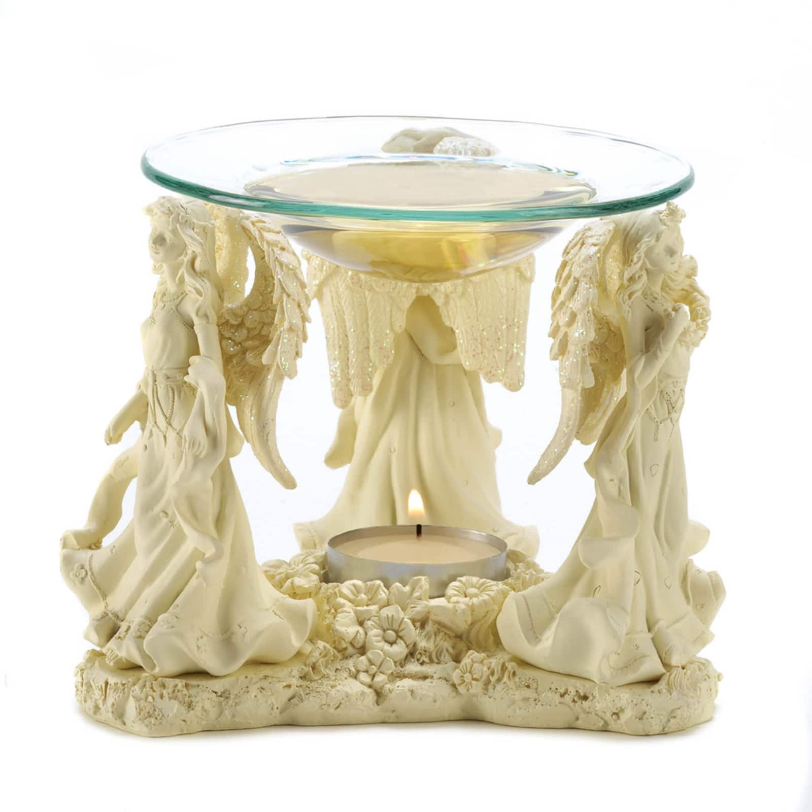 Angelic Trio Oil Warmer 5.75&#x22; x 5.12&#x22; x 4.62&#x22;