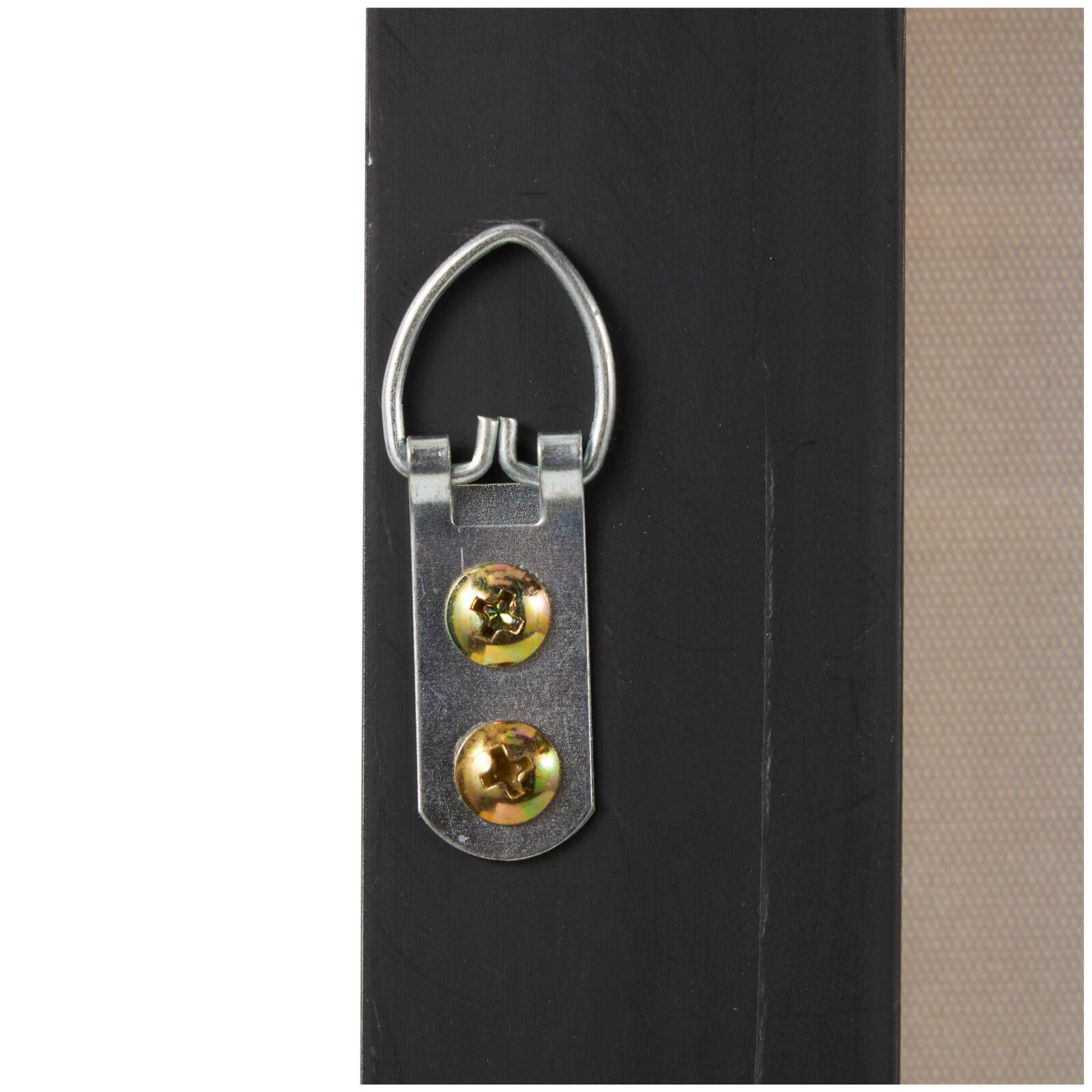 40" x 40" Blue Canvas Geometric Framed Wall Art with White Square Outlines