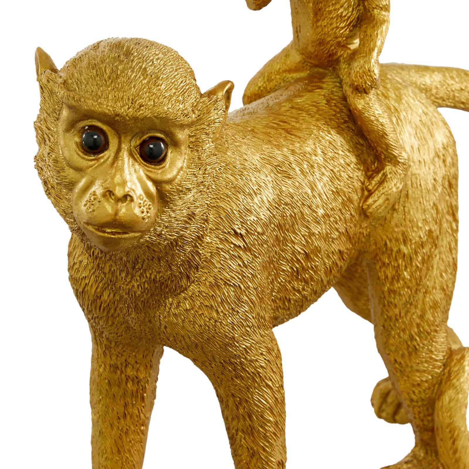 12" Gold Eclectic Monkey Sculpture Accent Pieces Michaels