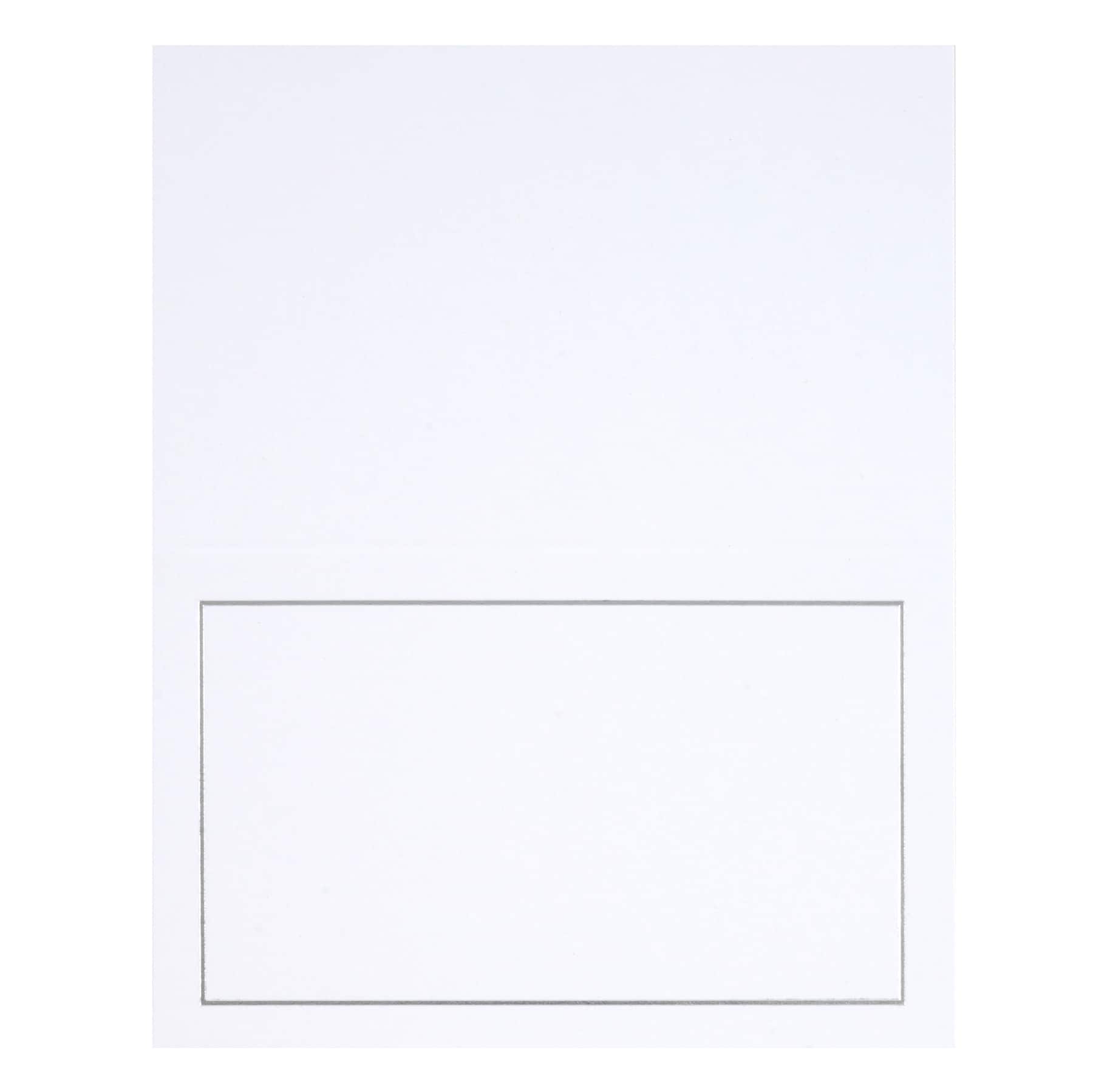 12 Packs: 50 ct. (600 total) Silver Trim Place Cards by Recollections™