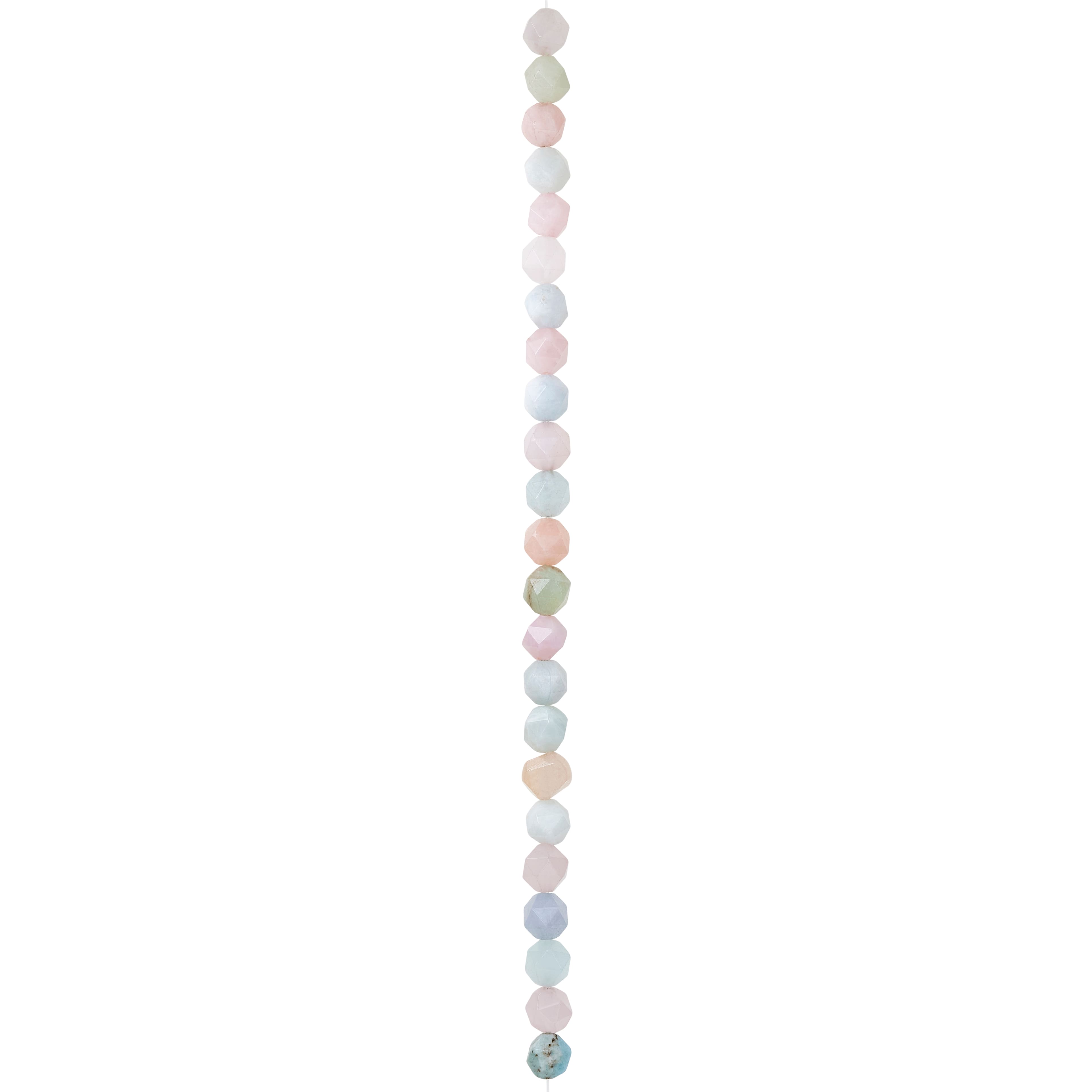 Morganite Faceted Beads by Bead Landing&#x2122;, 8mm