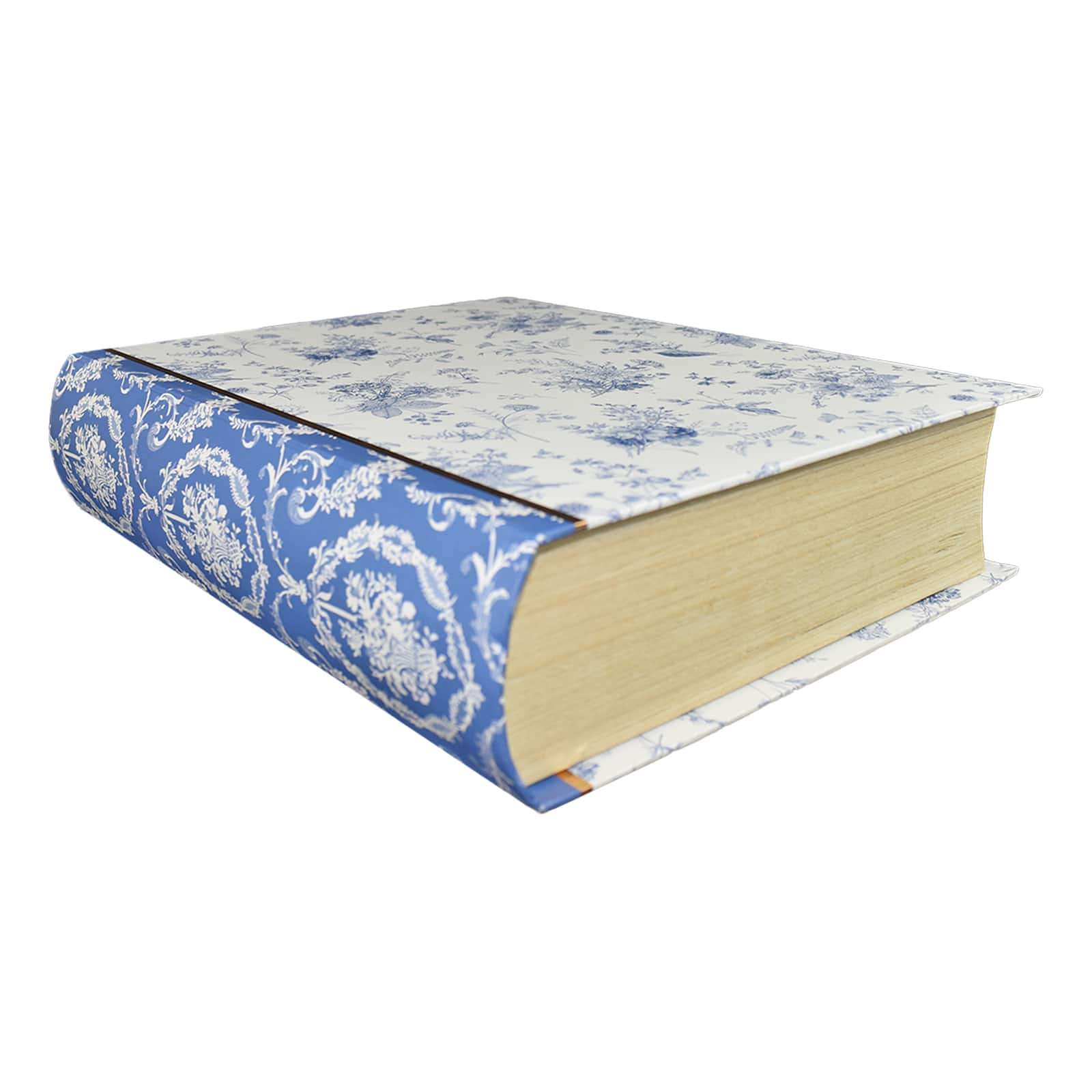 French Manor Large Blue Royale Toile Book Box by Ashland&#xAE;