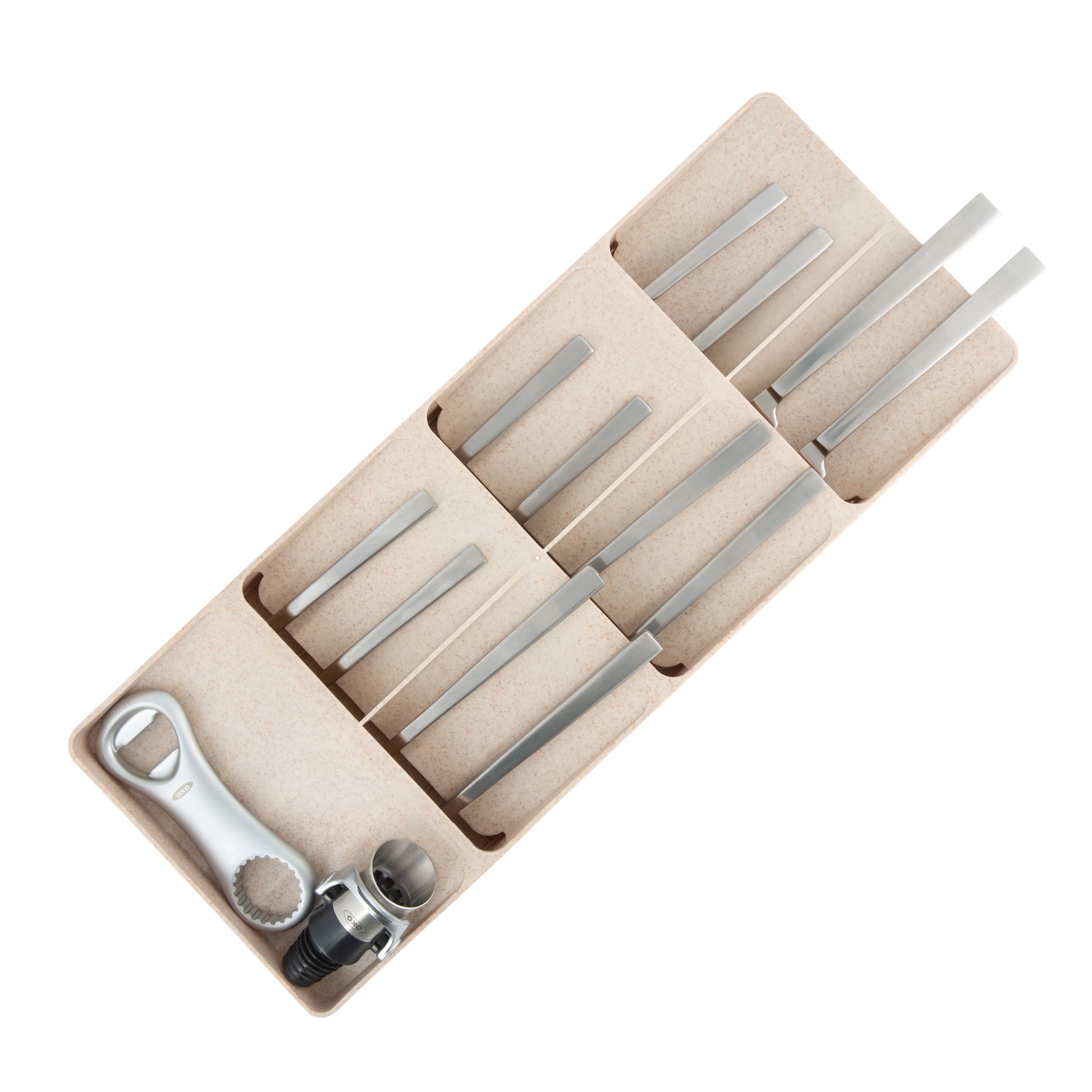 Kitchen Details Natural 7 Compartment Cutlery Organizer