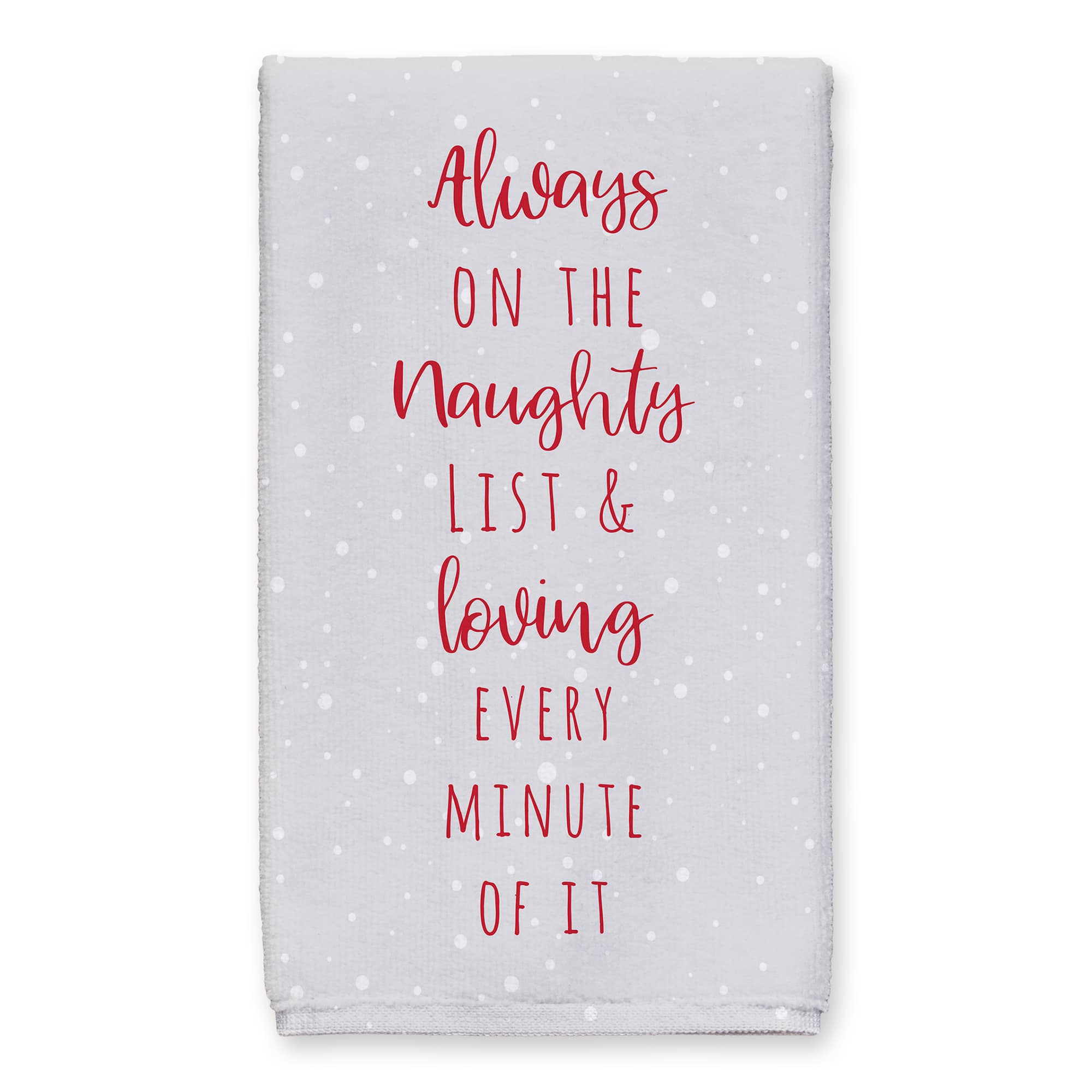 Always On Naughty List Tea Towels - Set of 2