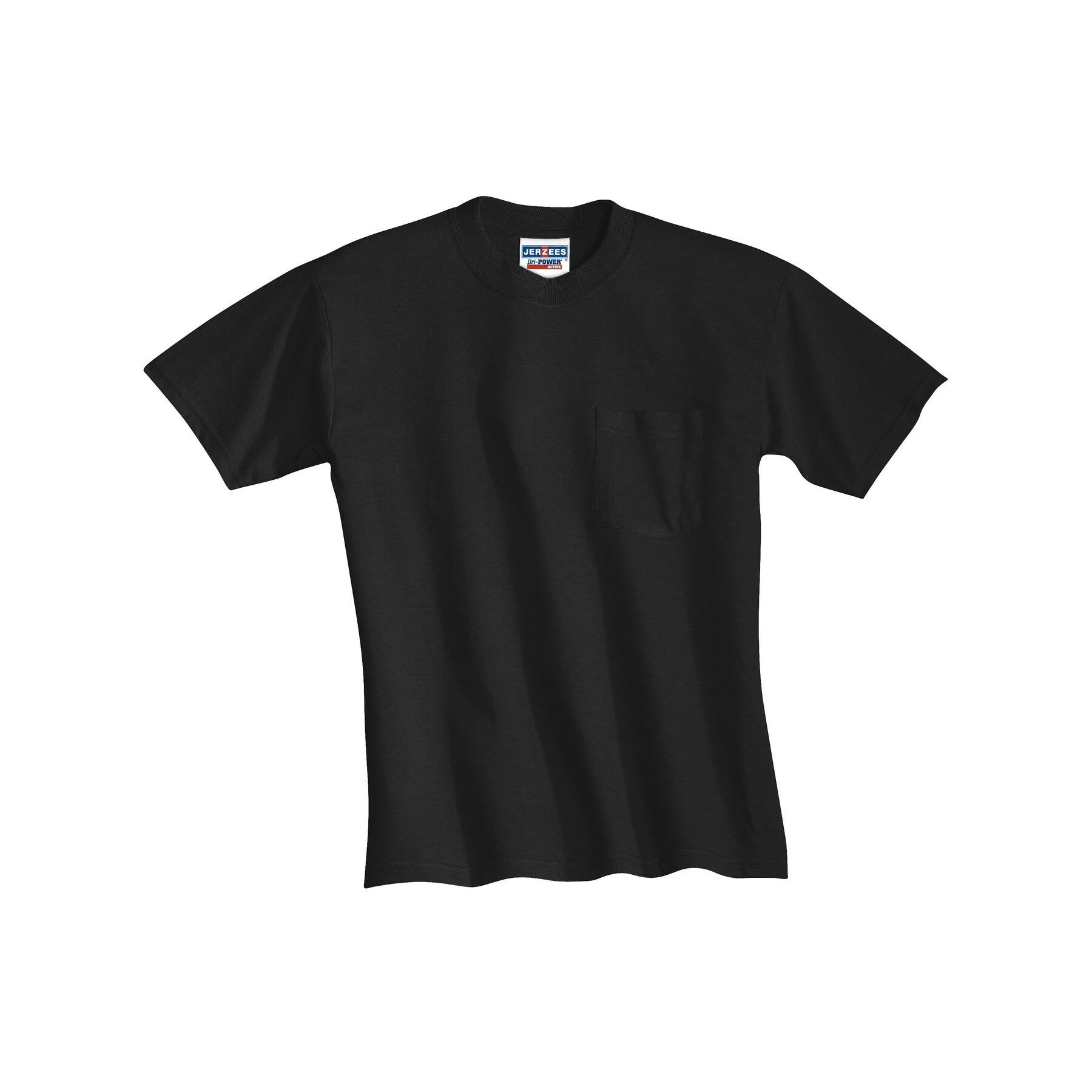 JERZEES® DRI-POWER® 50/50 Cotton/Poly Pocket T-Shirt