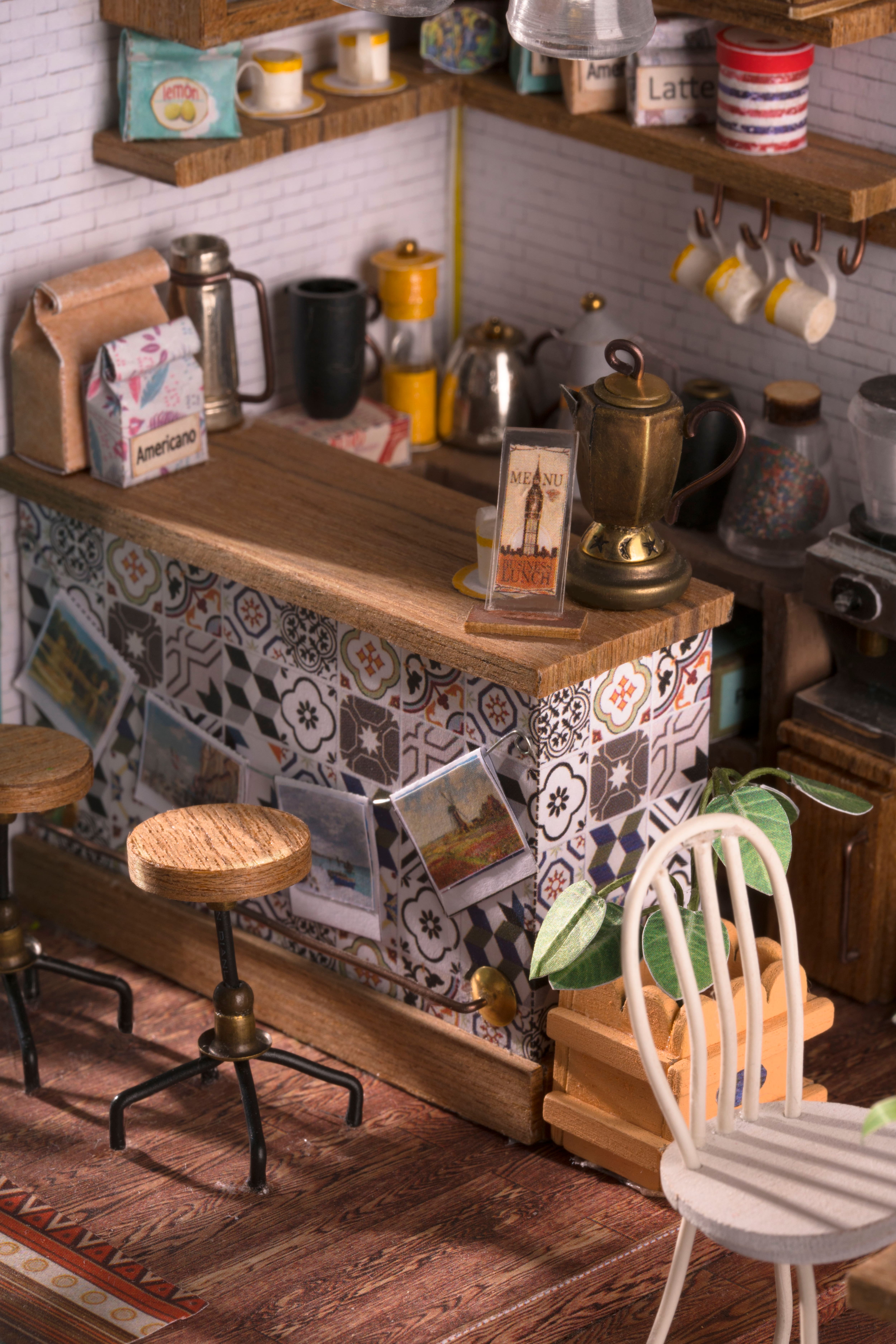 Rolife® Simon's Coffee Shop DIY Miniature House Kit