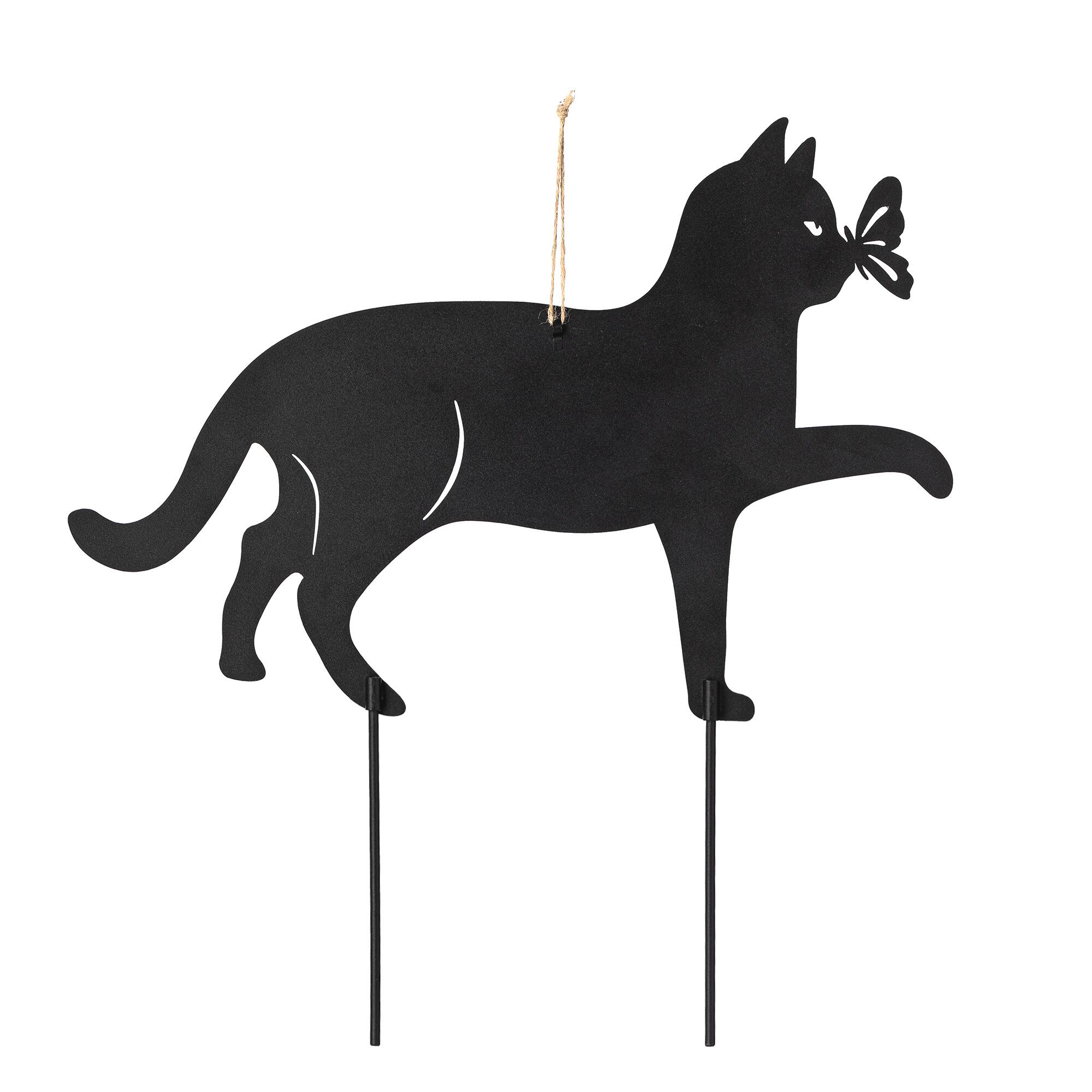 Glitzhome&#xAE; 20.5&#x22; Multi-Functional Metal Cat Silhouette Pick Set
