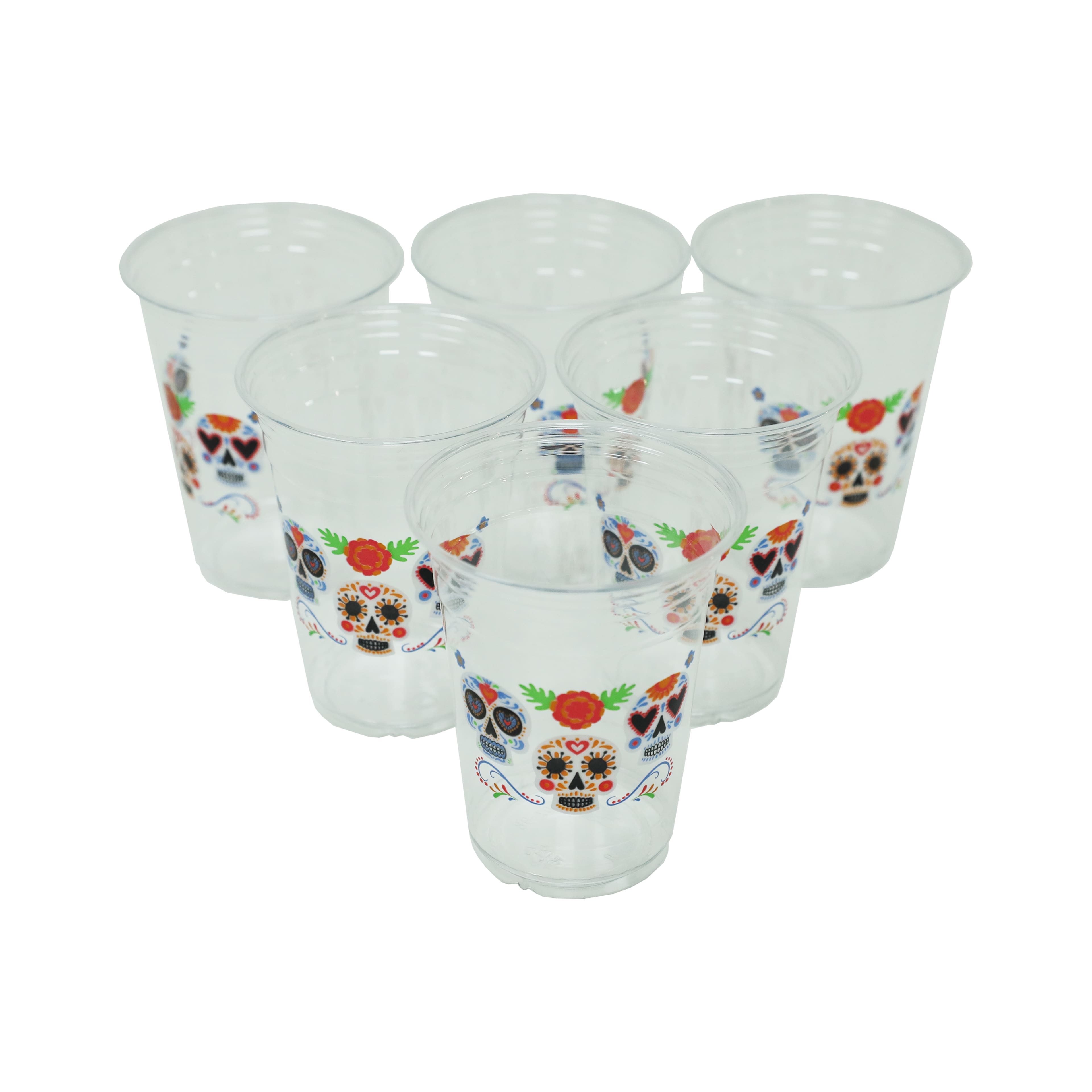 16oz. Day of the Dead Plastic Cups, 12ct. by Ashland&#xAE;