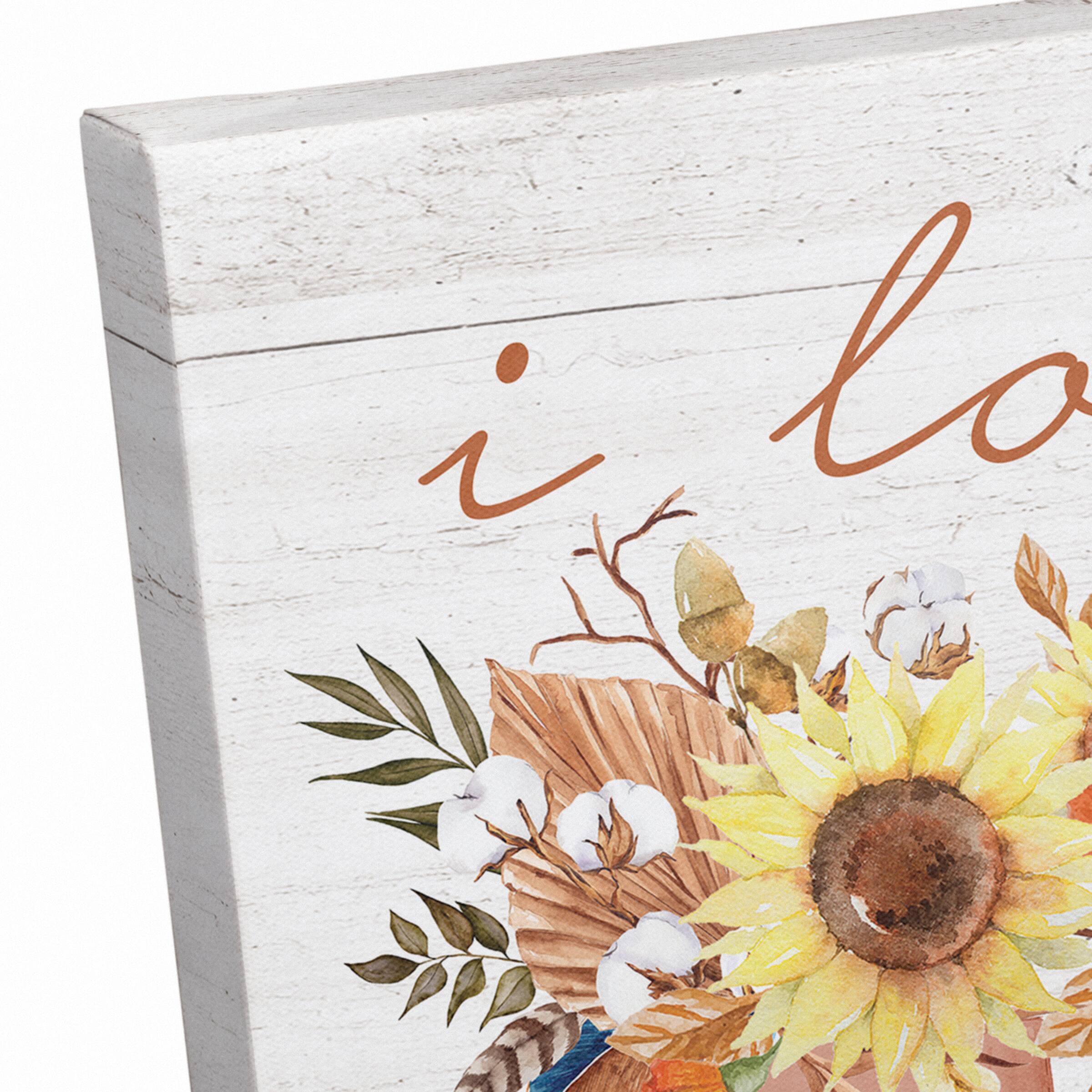 Love Fall Bouquets Canvas Wall Art