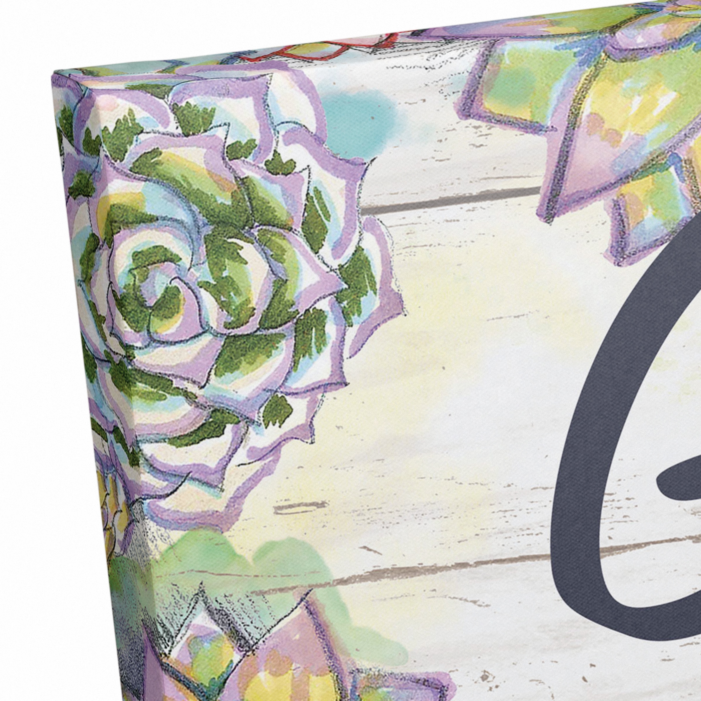 Grow Where You Are Planted 16" x 16" Canvas Wall Art