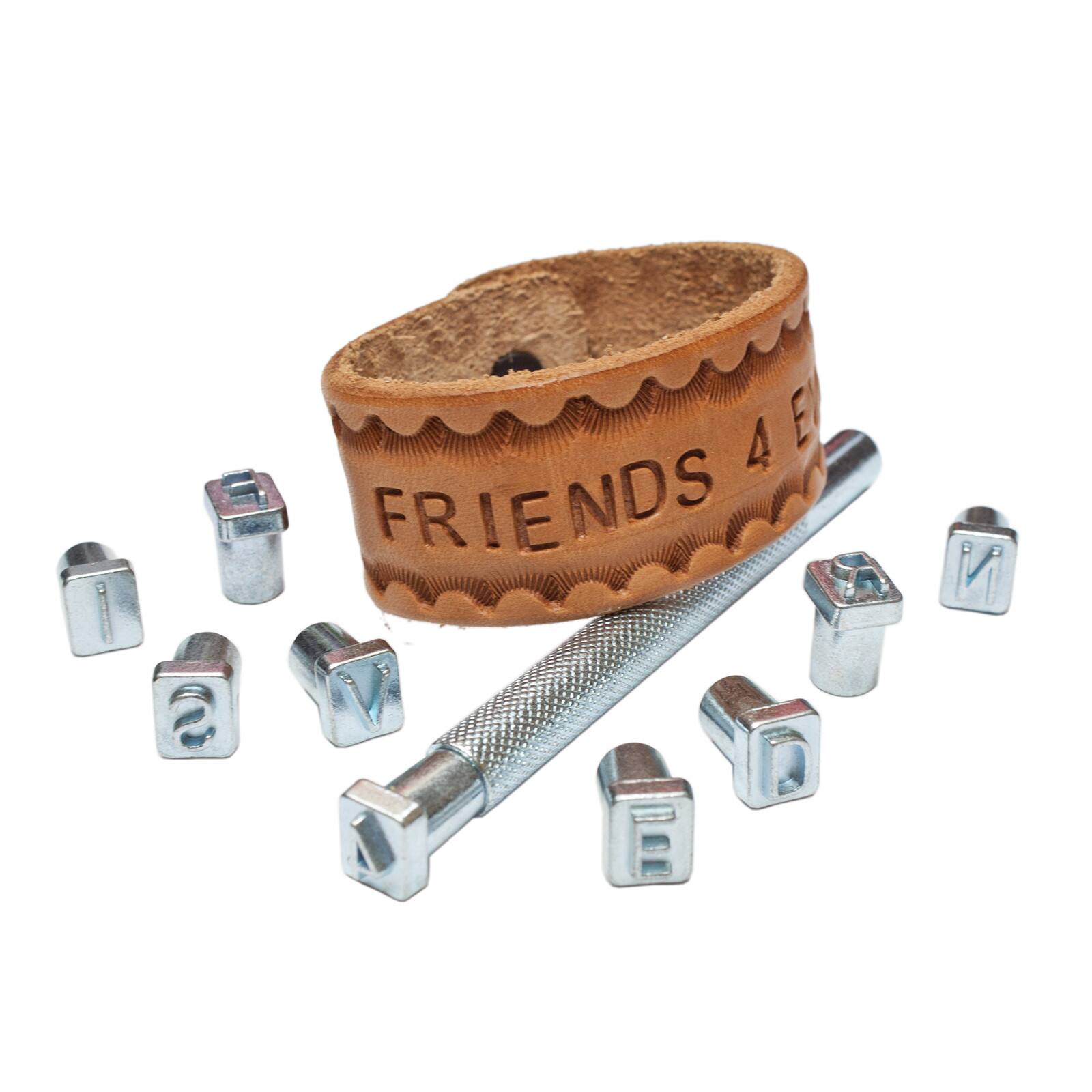 Realeather® Alphabet & Numbers Leather Stamp Set