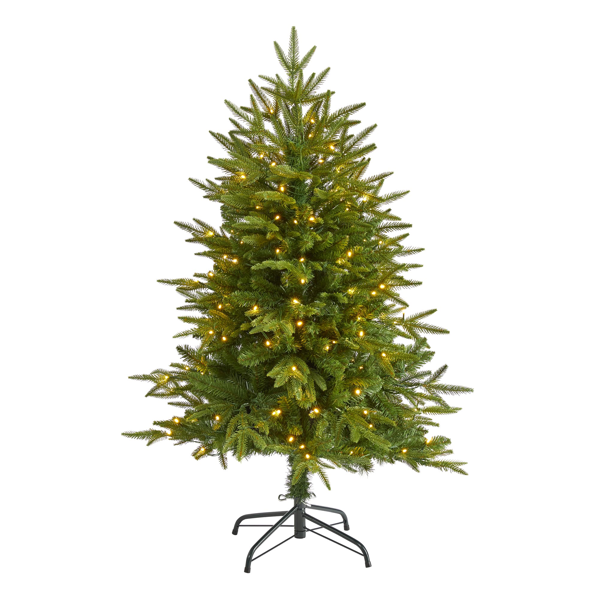 4ft. Pre-Lit Colorado Mountain Fir Artificial Christmas Tree, Clear LED ...