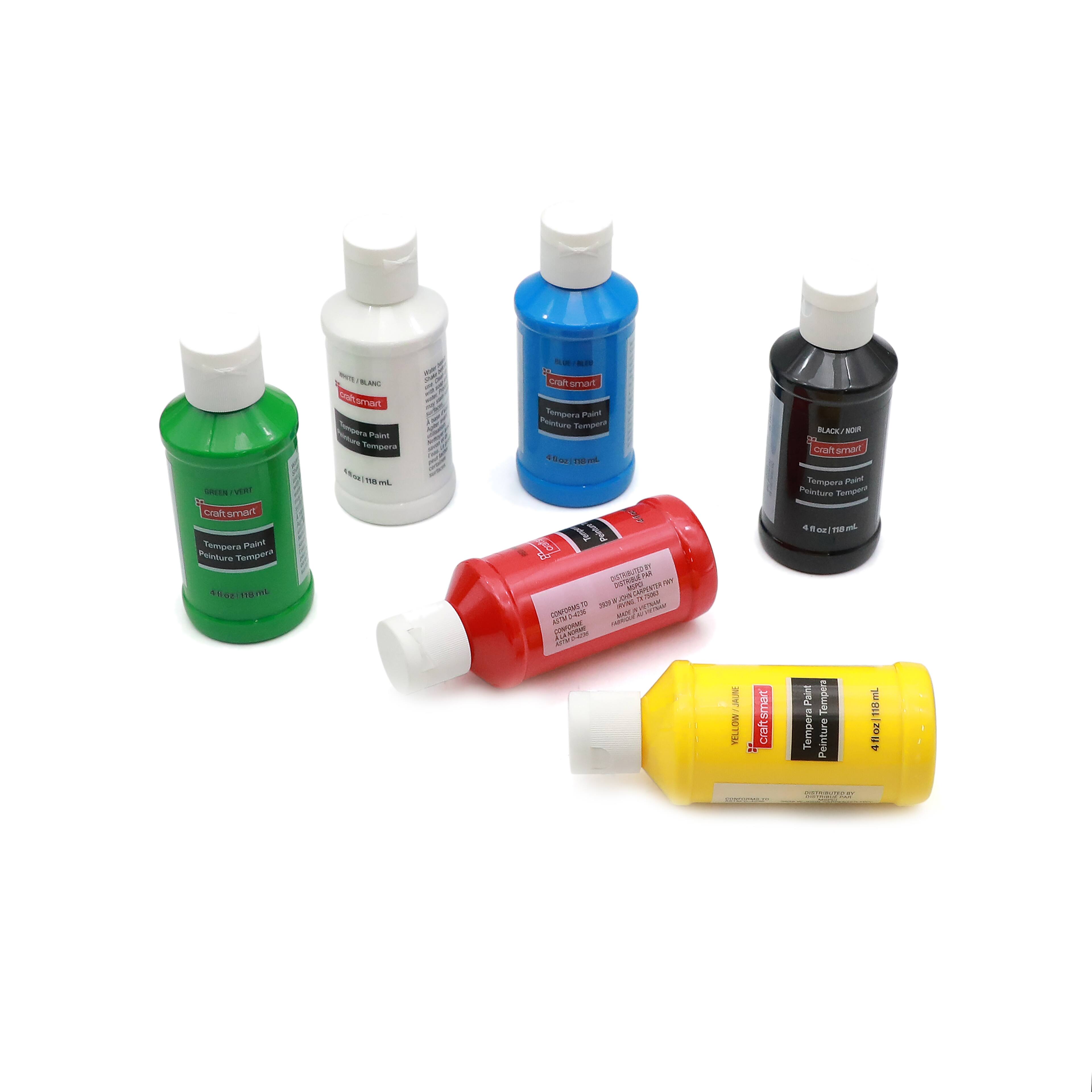 6 Colour Primary Tempera Paints Set by Craft Smart&#xAE;