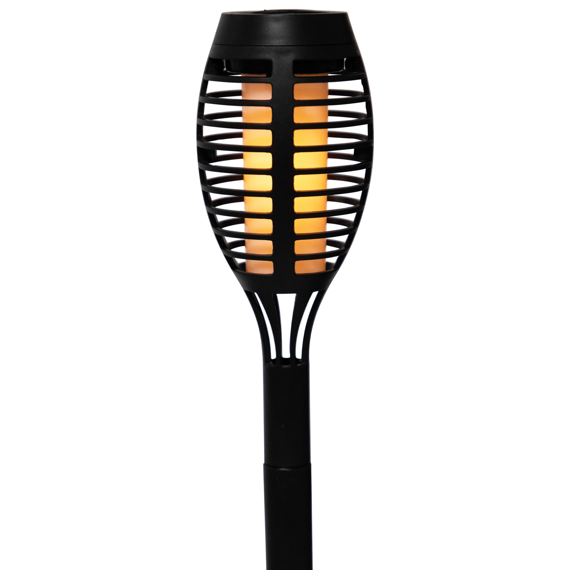 19.75&#x22; Black Solar Powered LED Pathway Markers, 4ct.