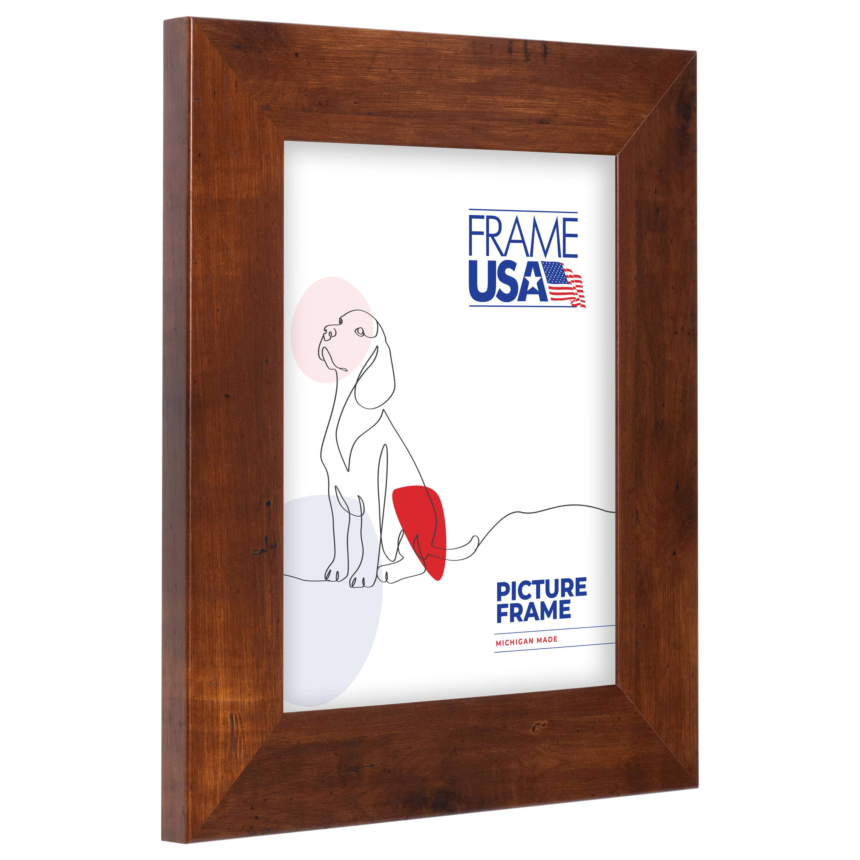 Frame USA Honey Wide Brown Single Image Picture Frame