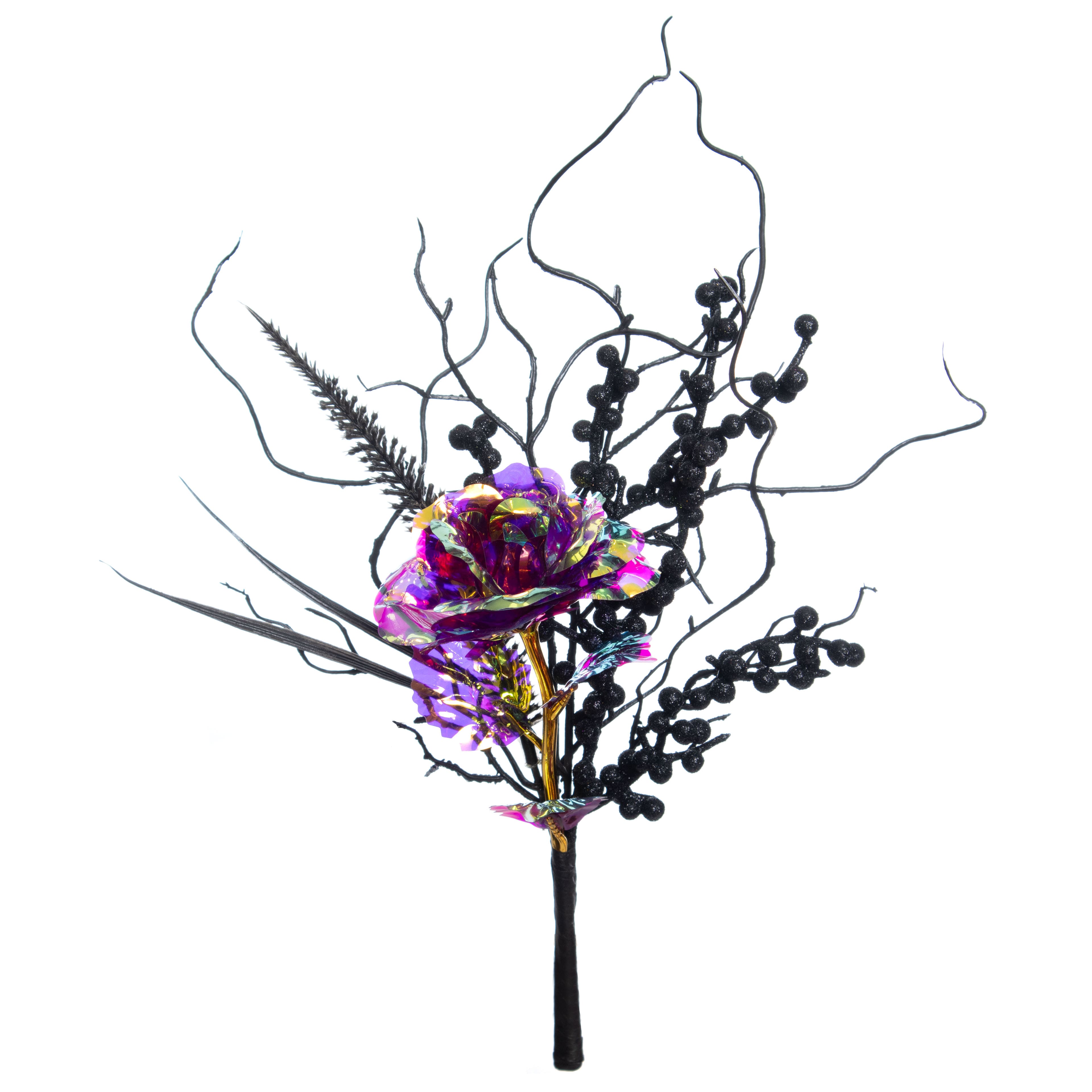 13&#x22; Iridescent Rose, Berry &#x26; Twig Pick by Ashland&#xAE;