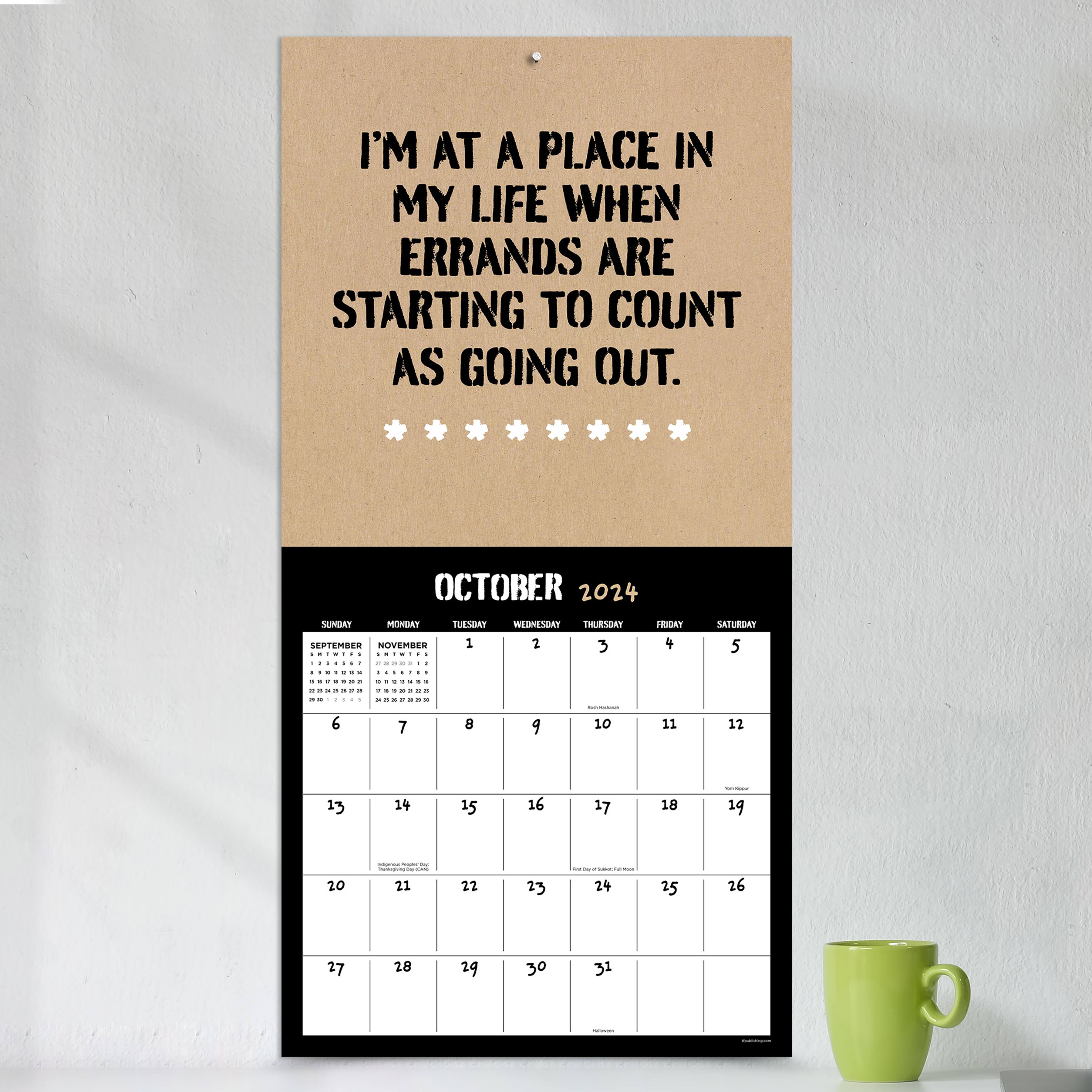 TF Publishing Anti-Affirmations Wall Calendar