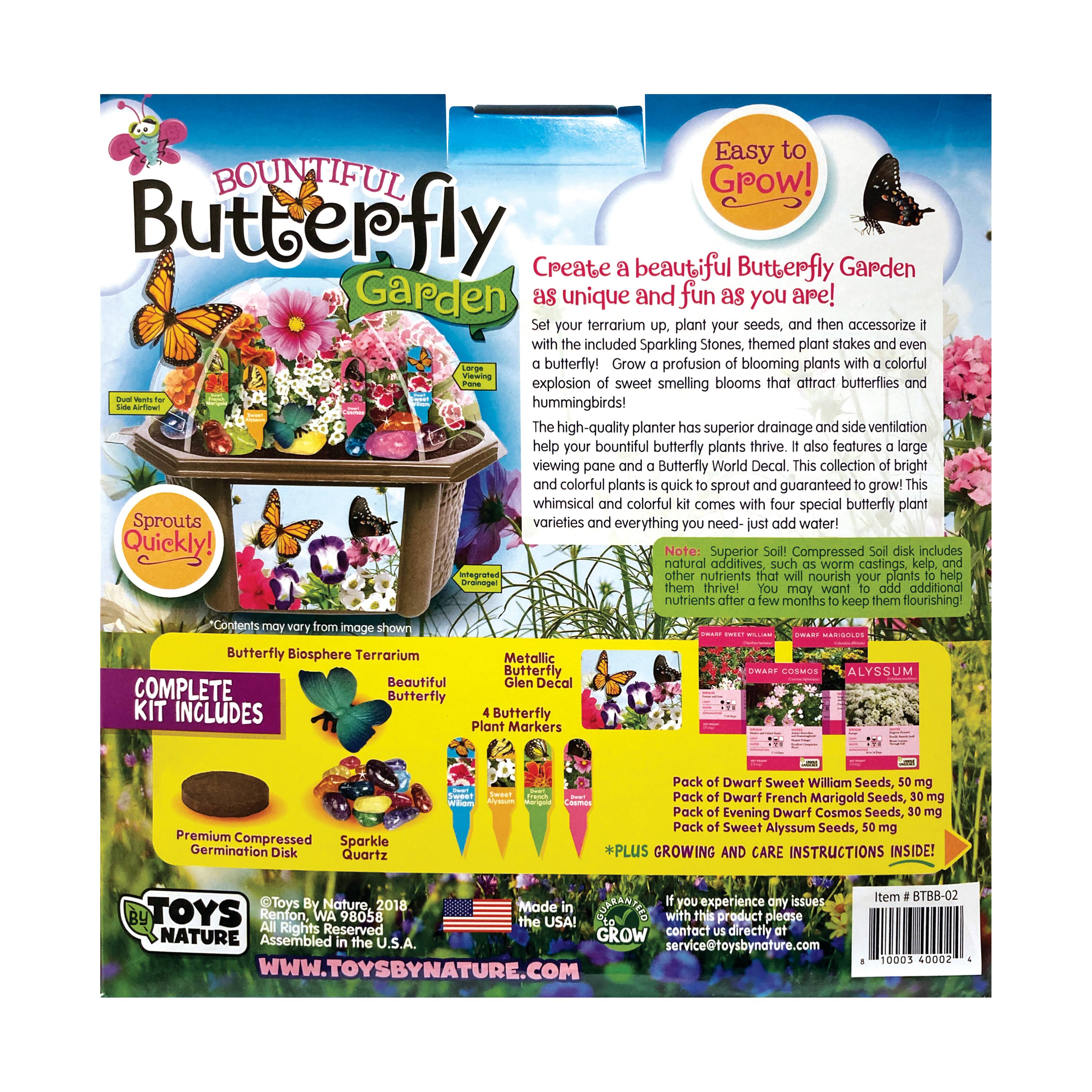 Biosphere Terrarium - Bountiful Butterfly Garden