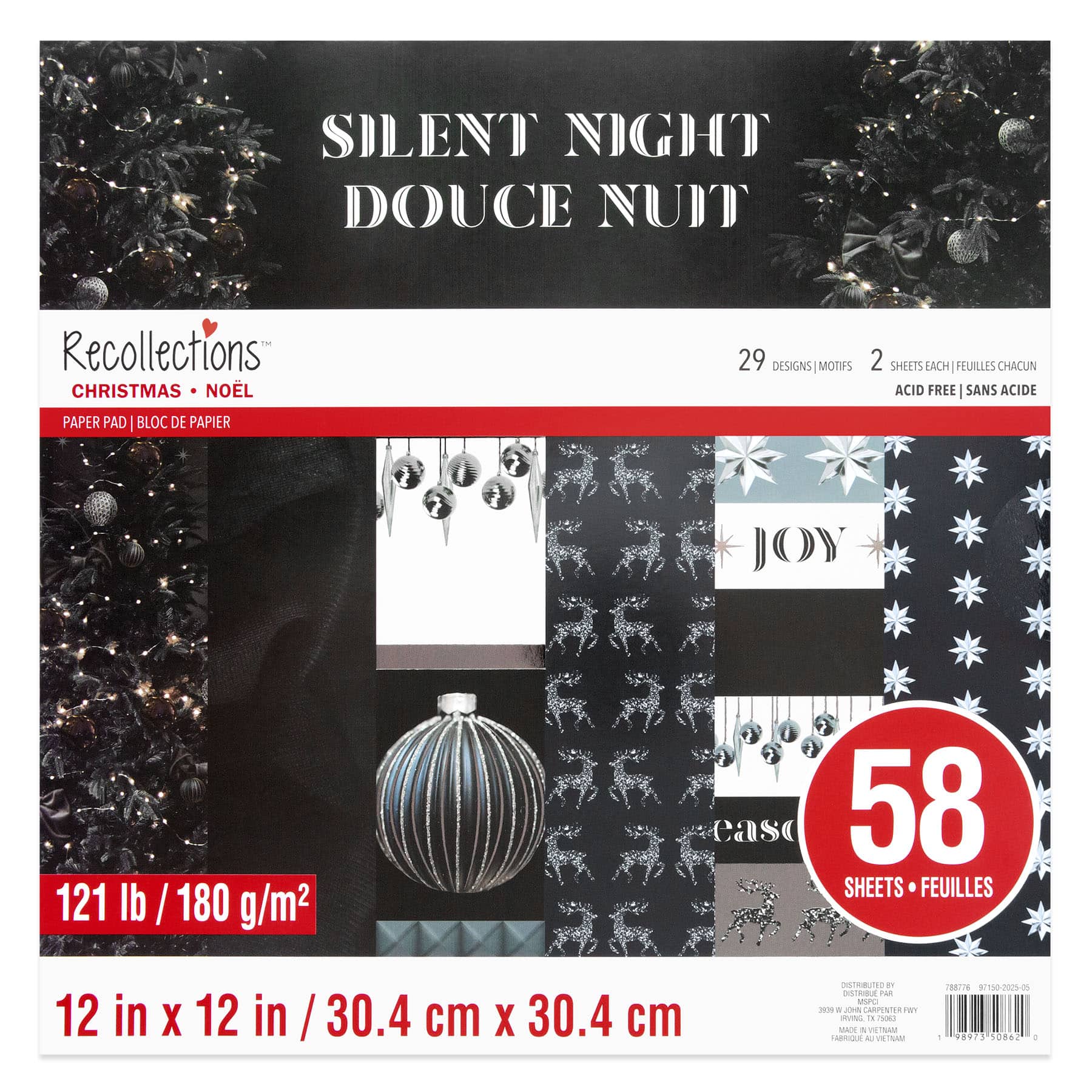 12&#x22; x 12&#x22; Silent Night Paper Pad by Recollections&#x2122;