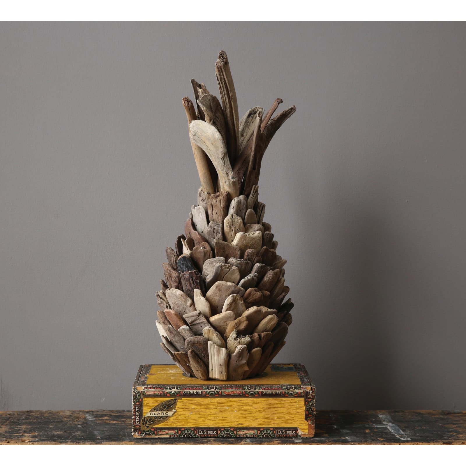 Hello Honey® 16.5" Driftwood Pineapple Tabletop Accent